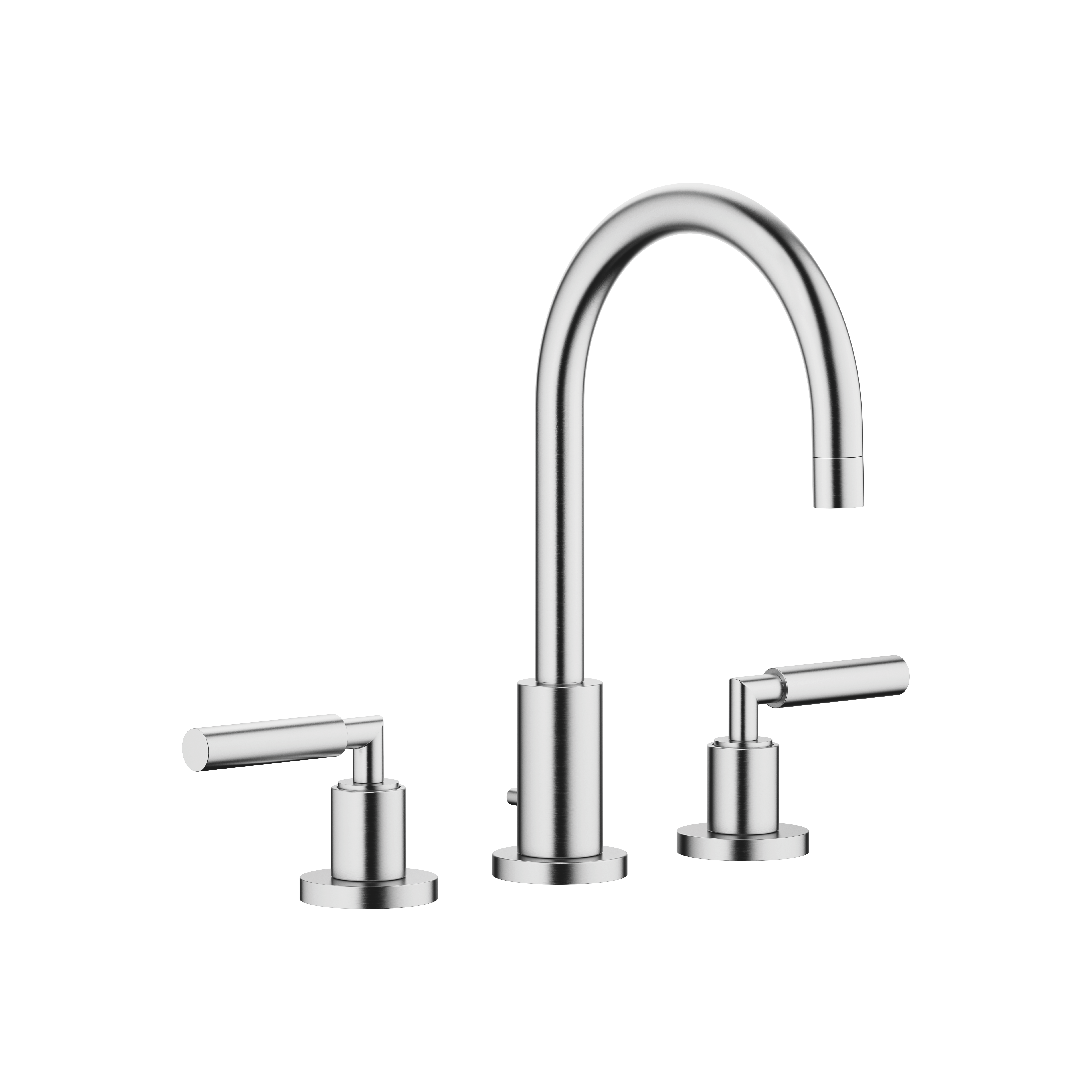 DornBracht TARA Three-hole lavatory mixer with drain - Brushed Chrome