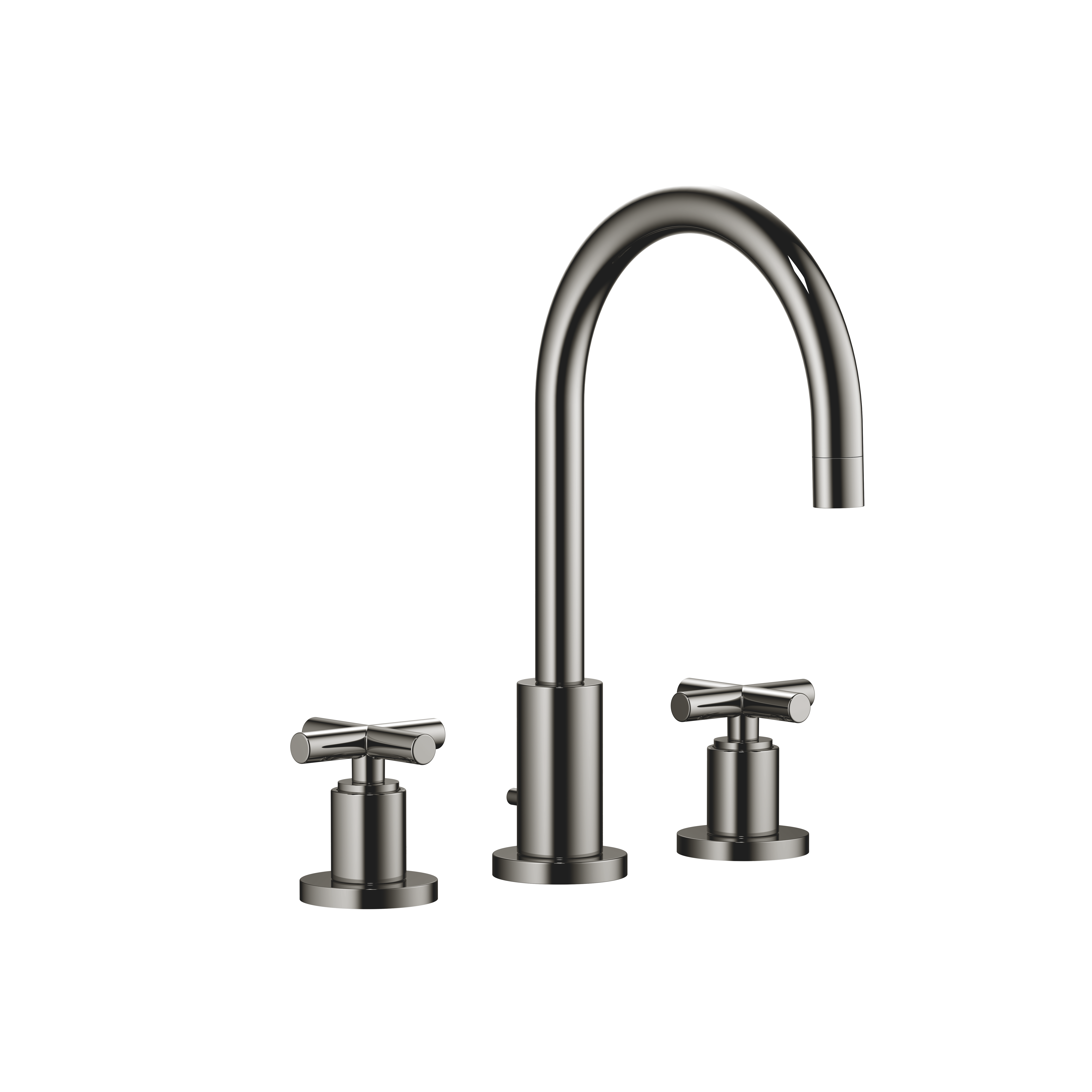 DornBracht TARA Three-hole lavatory mixer with drain - Dark Chrome