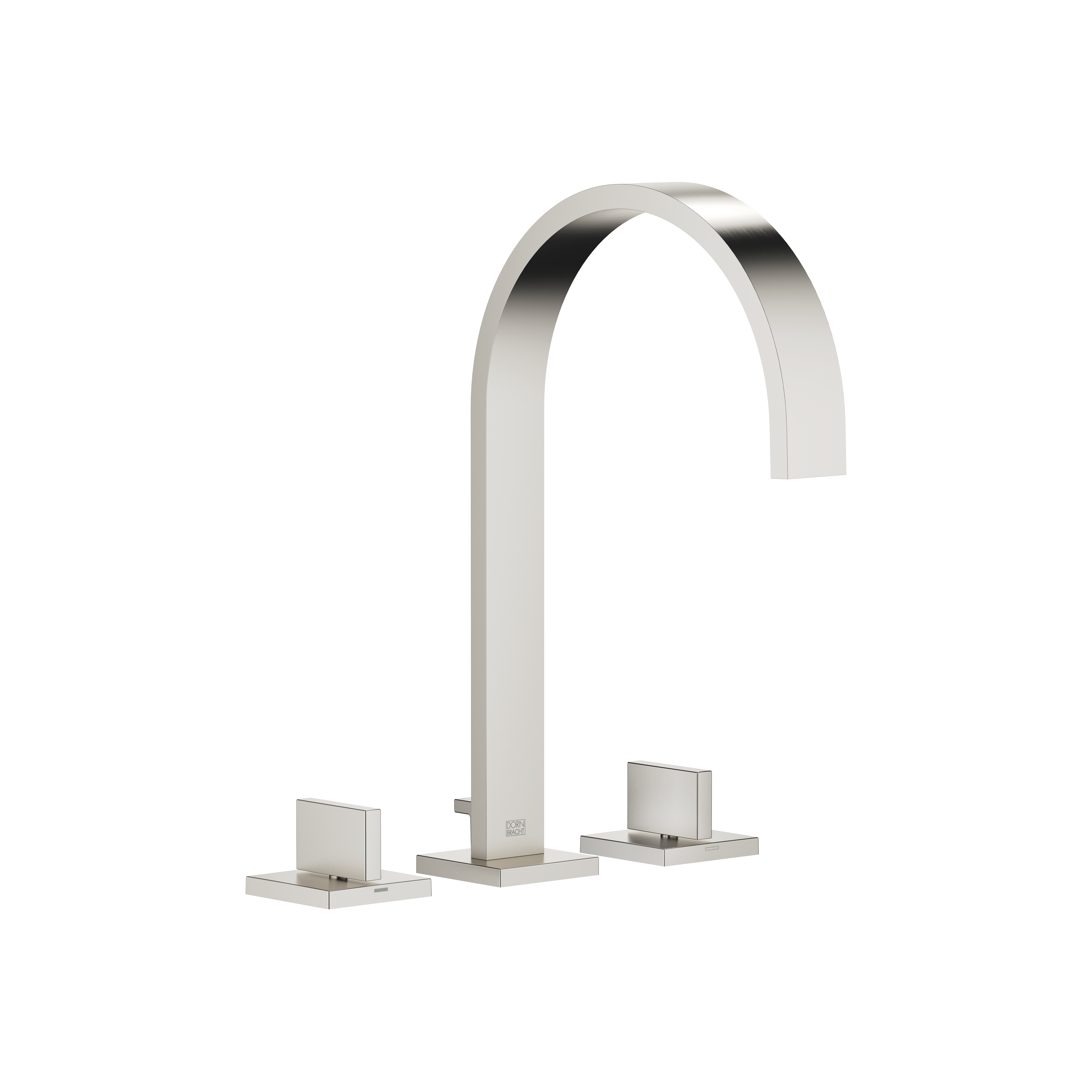 DornBracht MEM Three-hole lavatory mixer with drain - Brushed Platinum