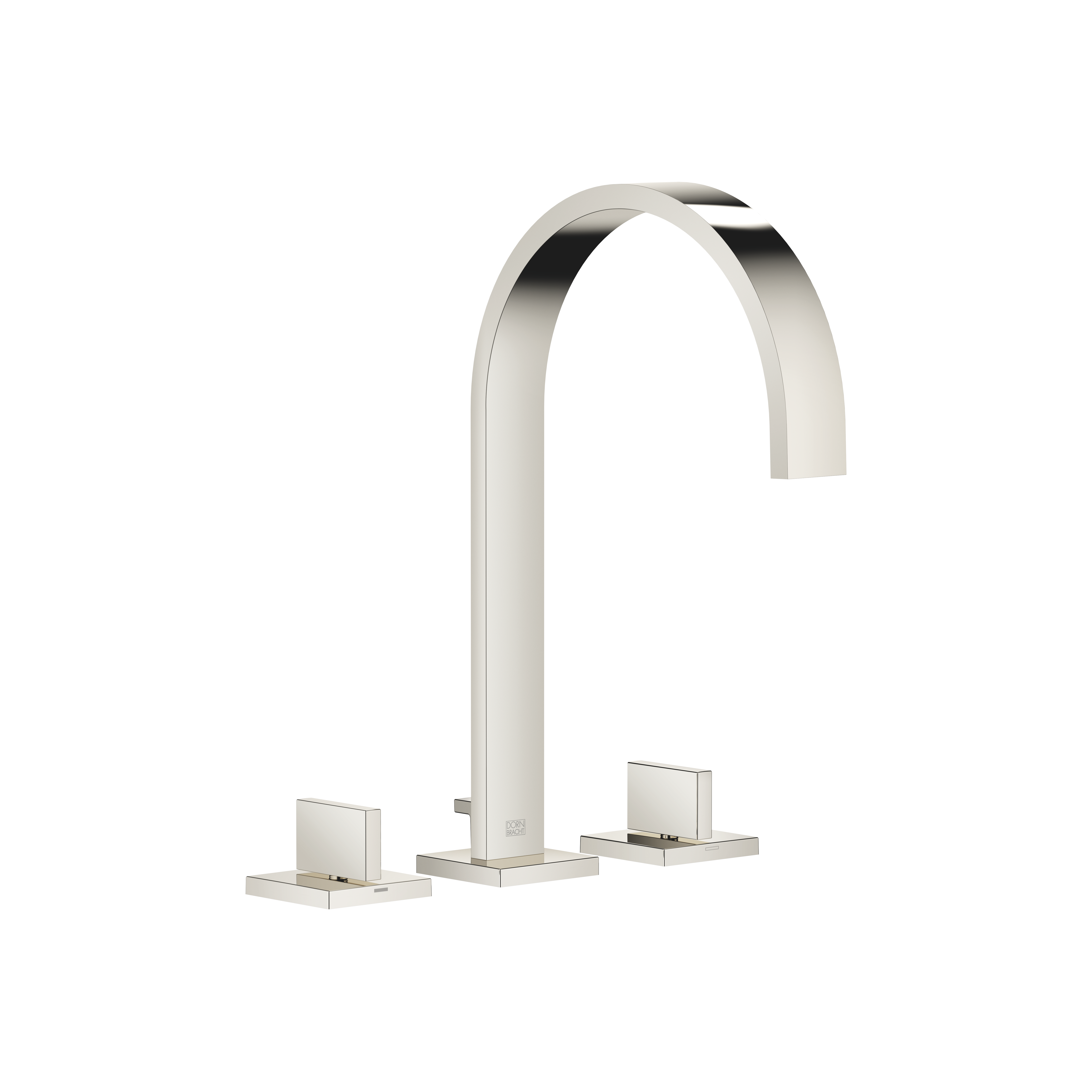 DornBracht MEM Three-hole lavatory mixer with drain - Platinum
