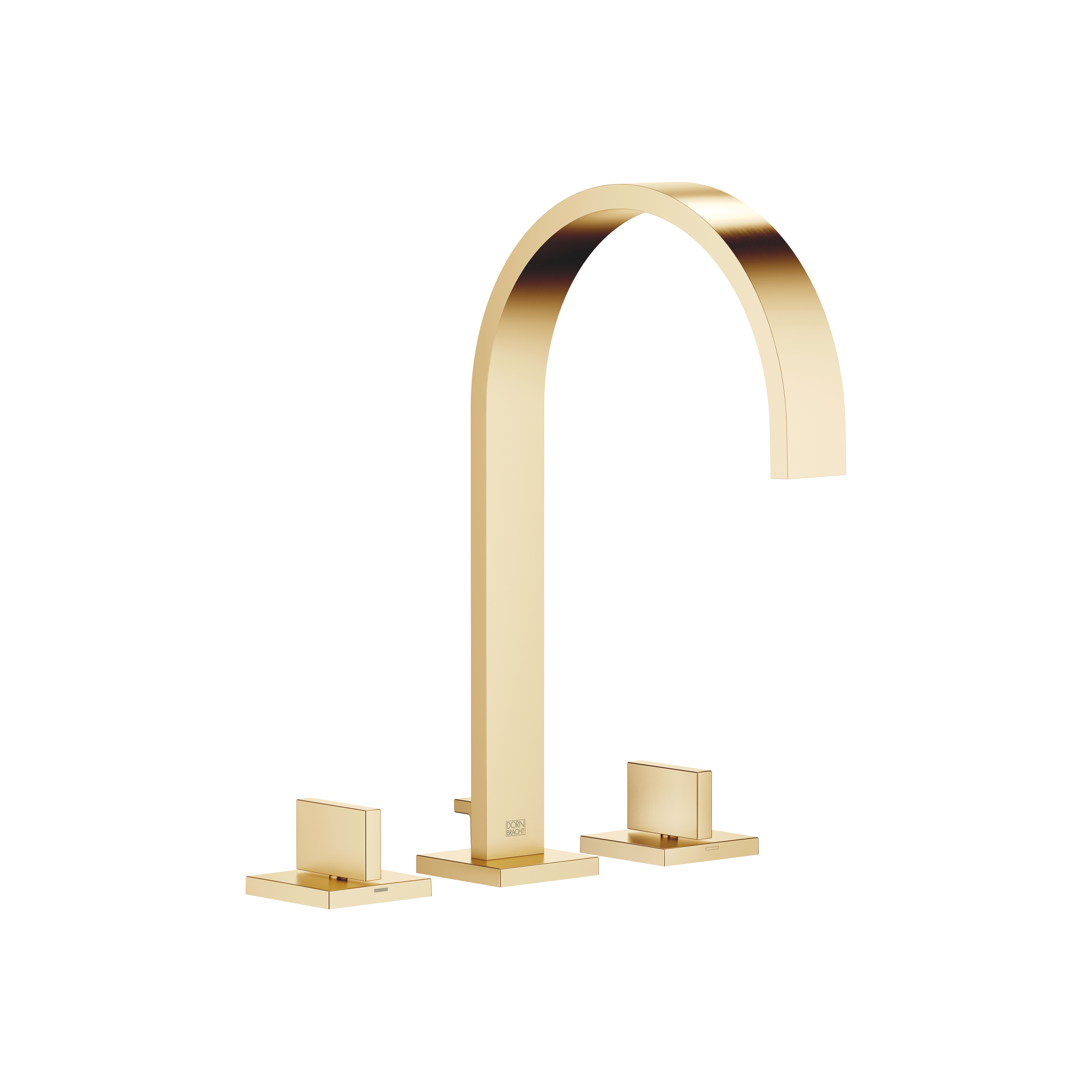 DornBracht MEM Three-hole lavatory mixer with drain - Brushed Durabrass (23kt Gold)