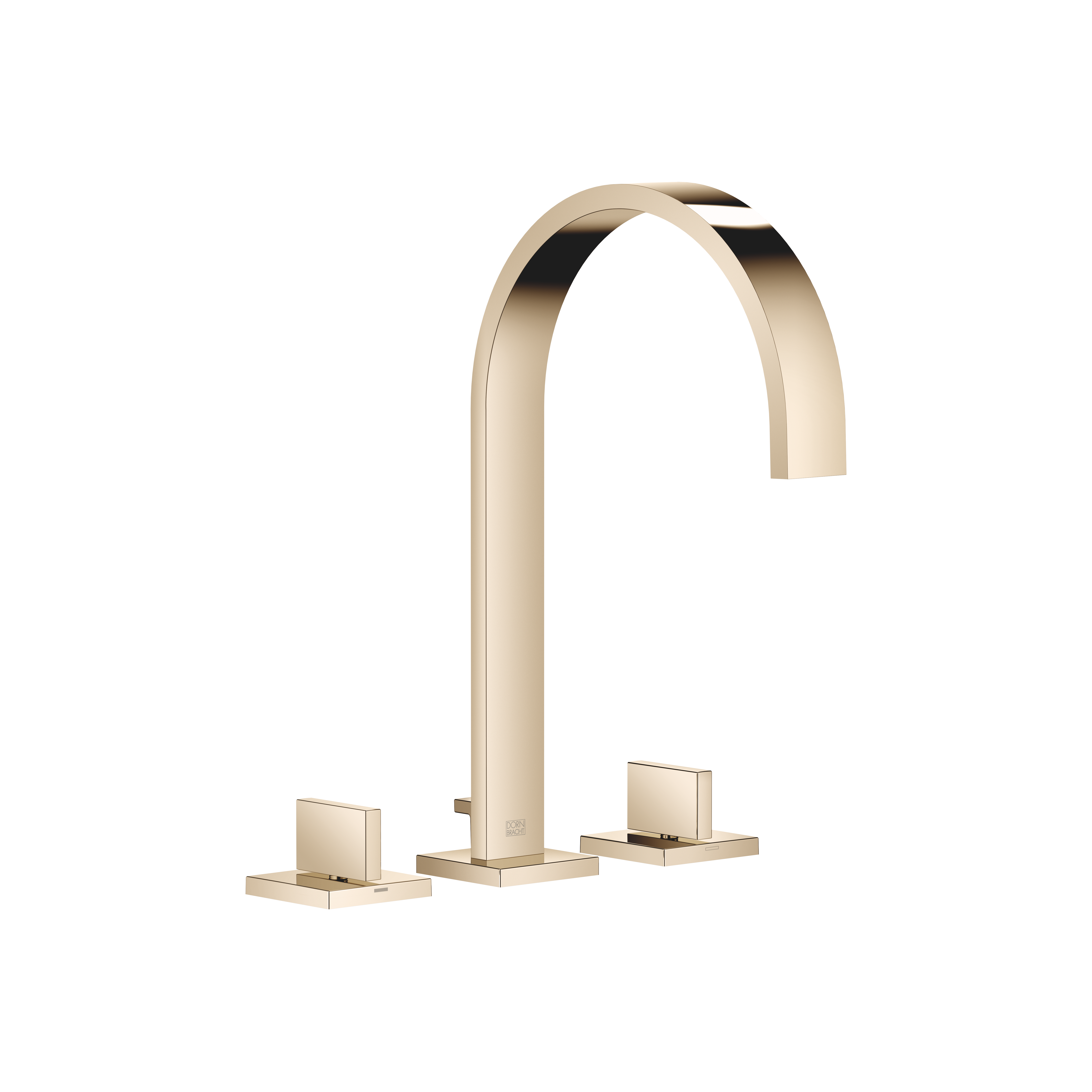 DornBracht MEM Three-hole lavatory mixer with drain - Champagne (22kt Gold)