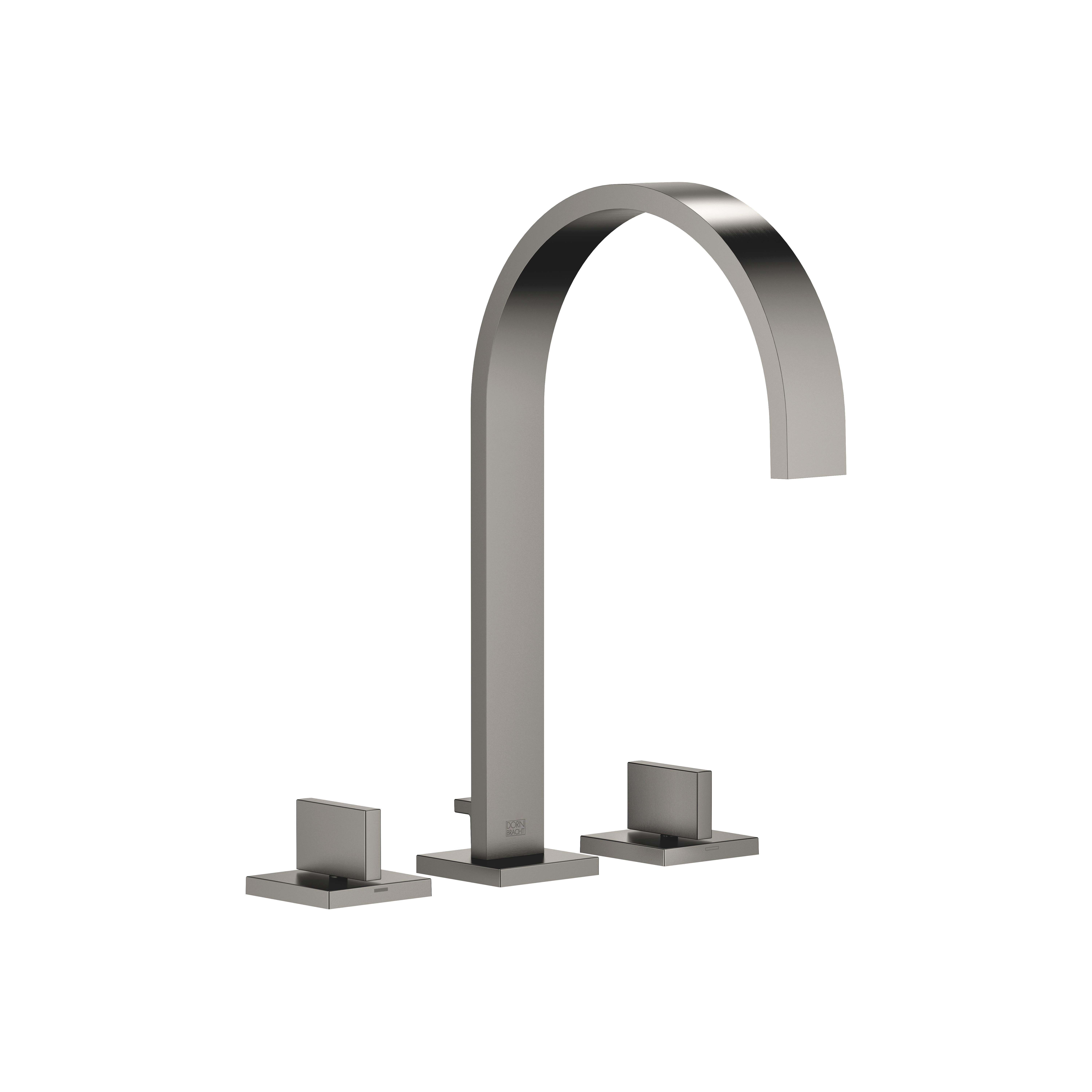 DornBracht MEM Three-hole lavatory mixer with drain - Brushed Dark Platinum