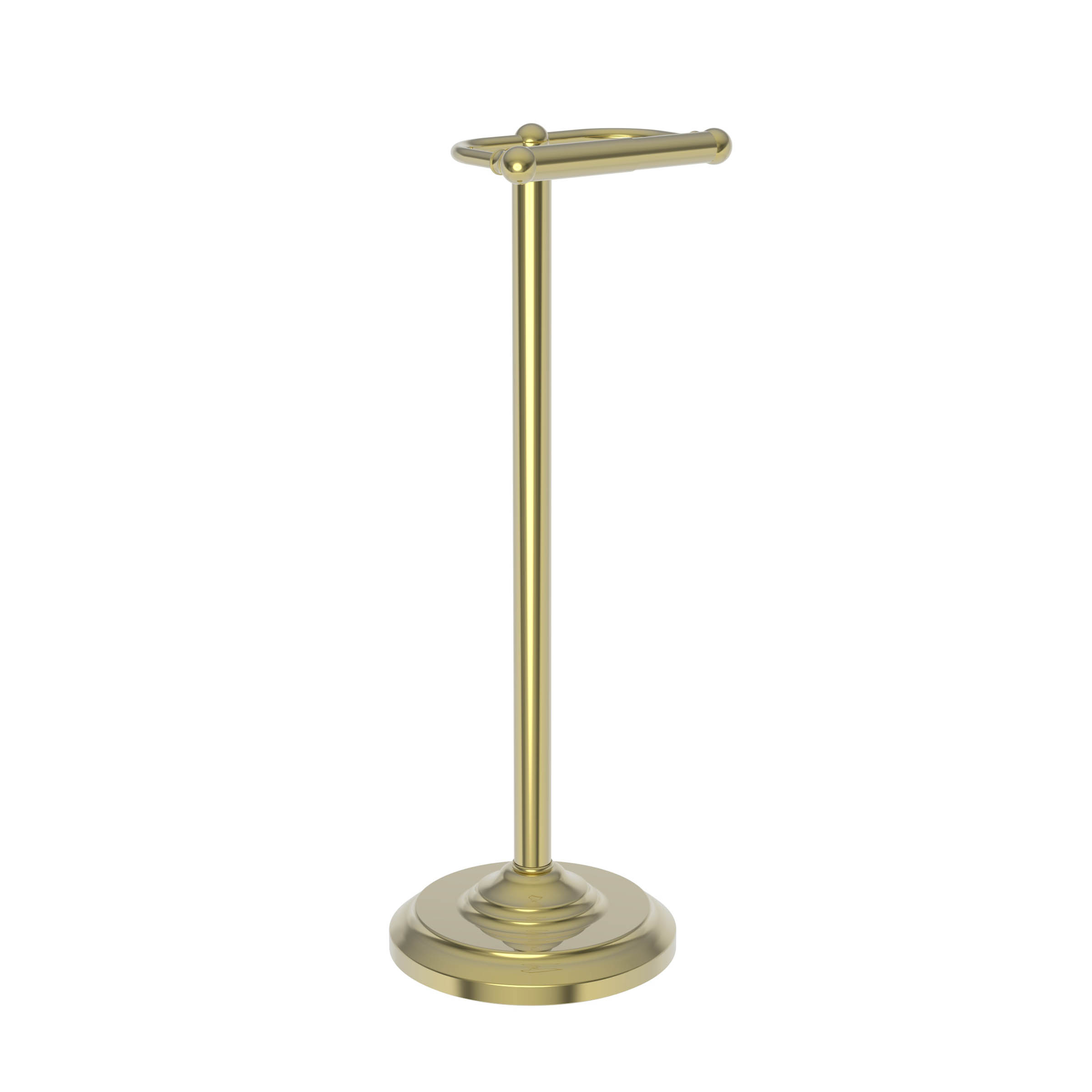 Newport Brass Seaport Standing Toilet Tissue Holder Uncoated Polished Brass (Living, non-returnable)