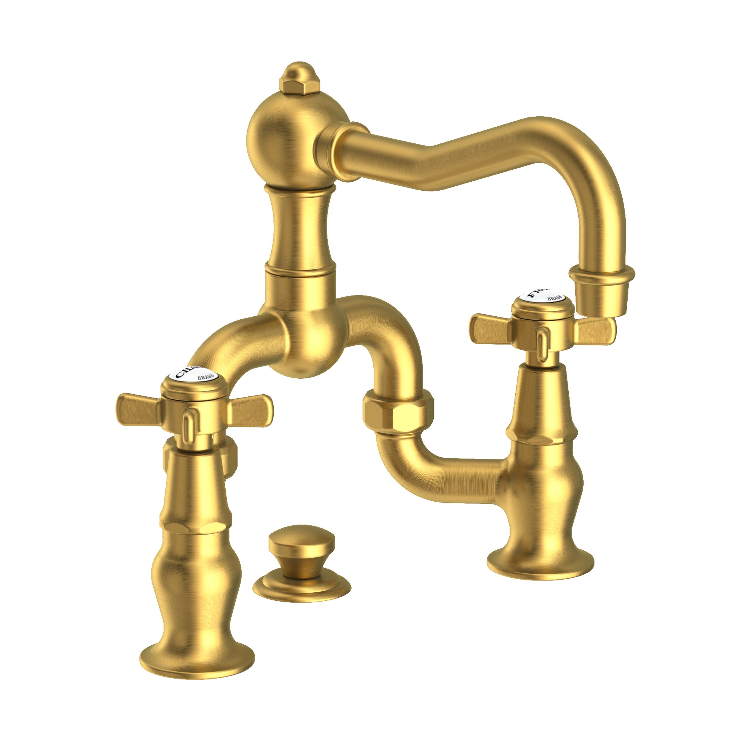 Newport Brass Fairfield Lavatory Bridge Faucet Satin Brass (PVD)