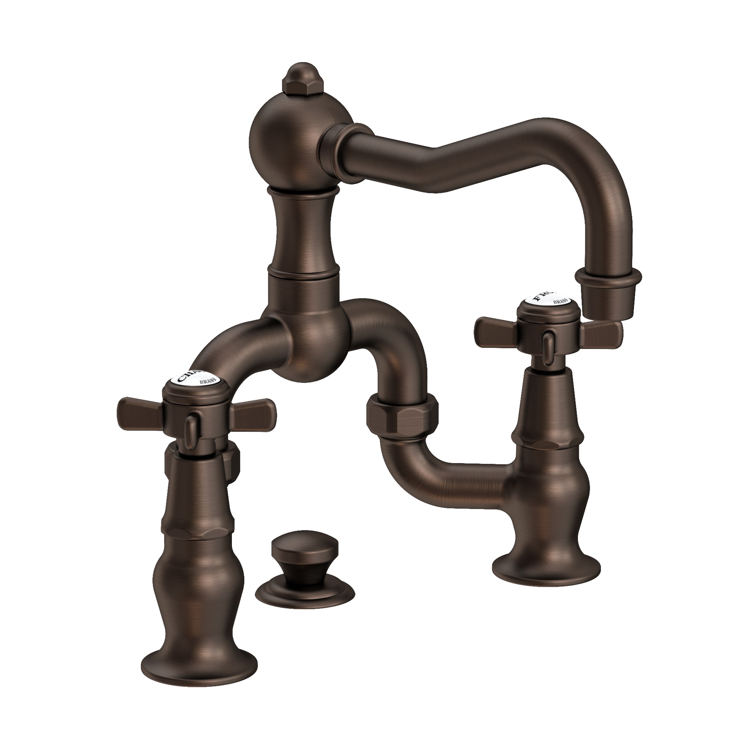 Newport Brass Fairfield Lavatory Bridge Faucet English Bronze