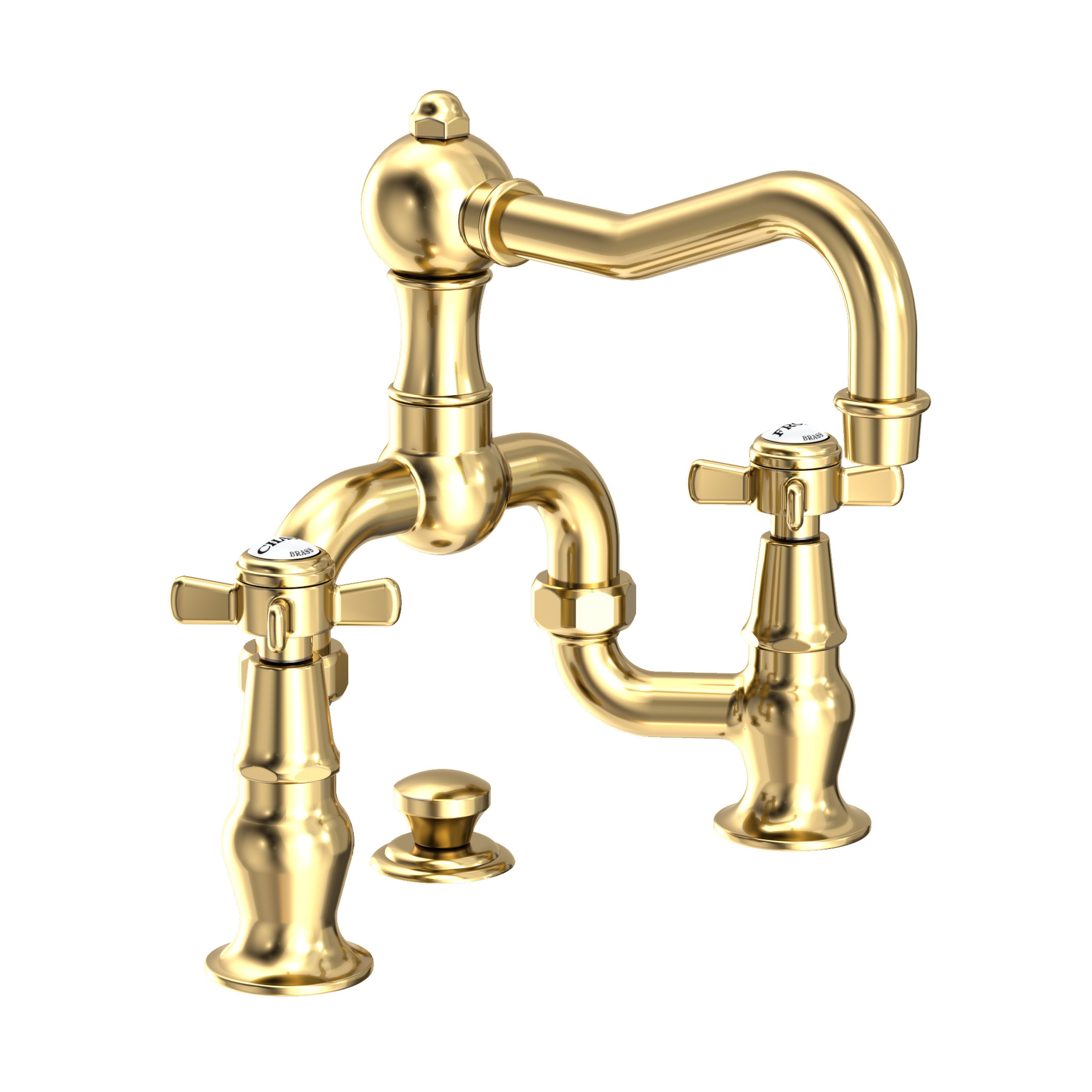 Newport Brass Fairfield Lavatory Bridge Faucet Forever Brass (PVD)