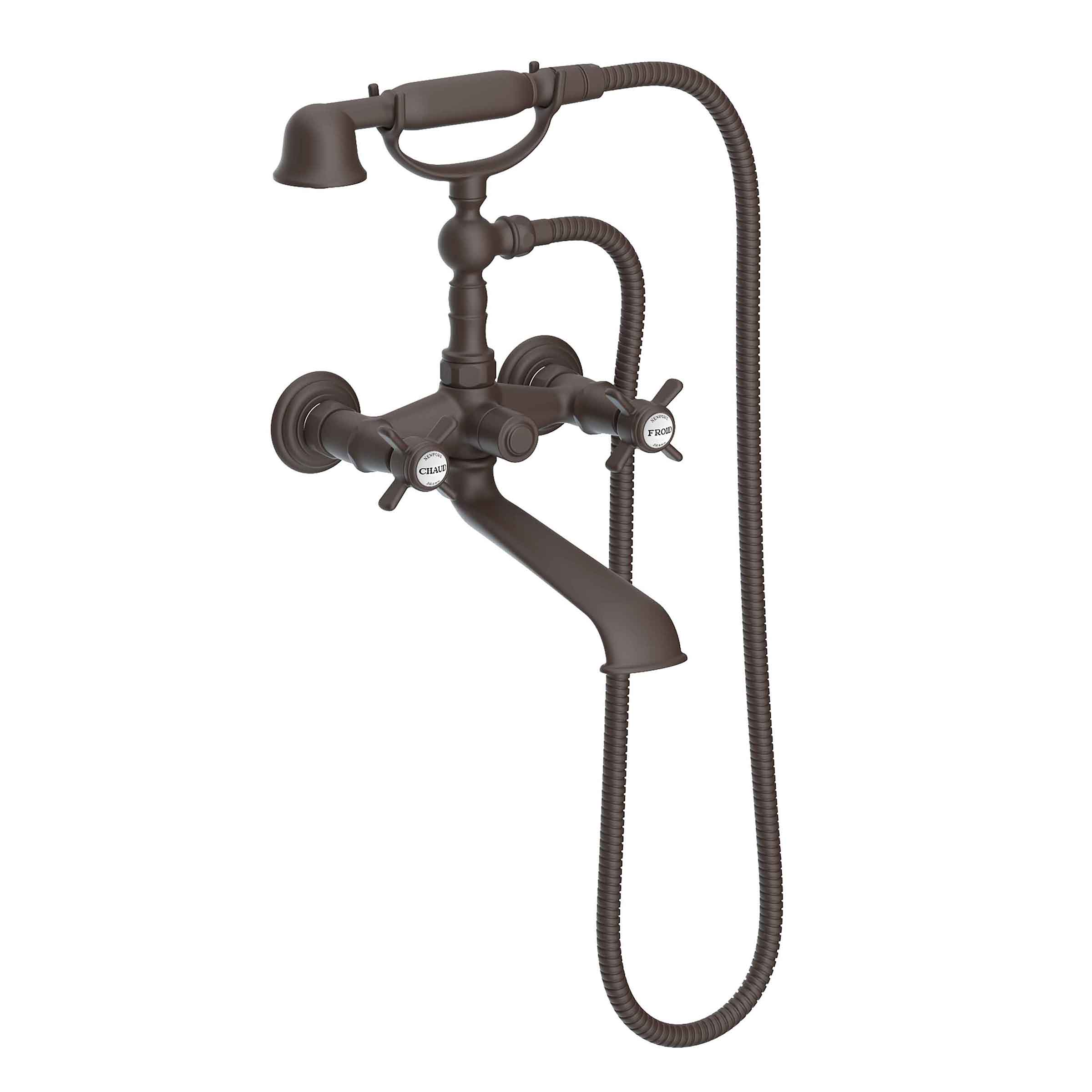 Newport Brass Fairfield Exposed Tub & Hand Shower Set - Wall Mount Oil Rubbed Bronze
