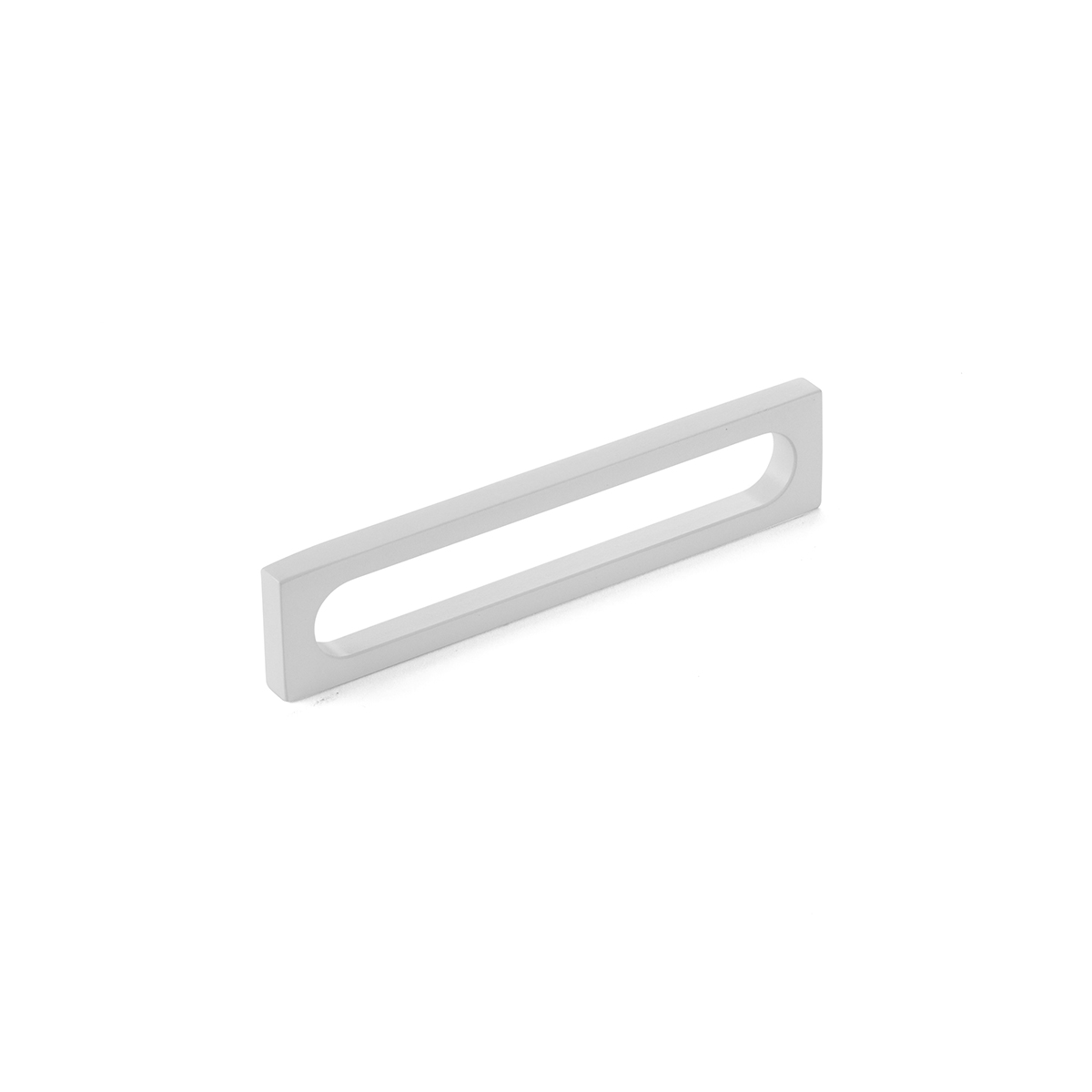 Schaub and Company Cafe, Pull, Modern Oval Slot, Matte White, 5" cc
