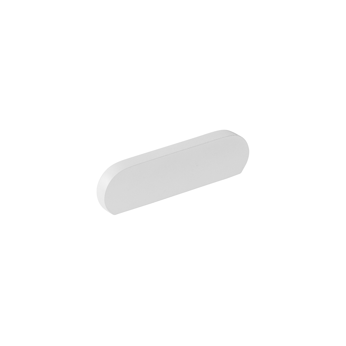 Schaub and Company Cafe, Pull, Modern Oval, Matte White, 3" cc