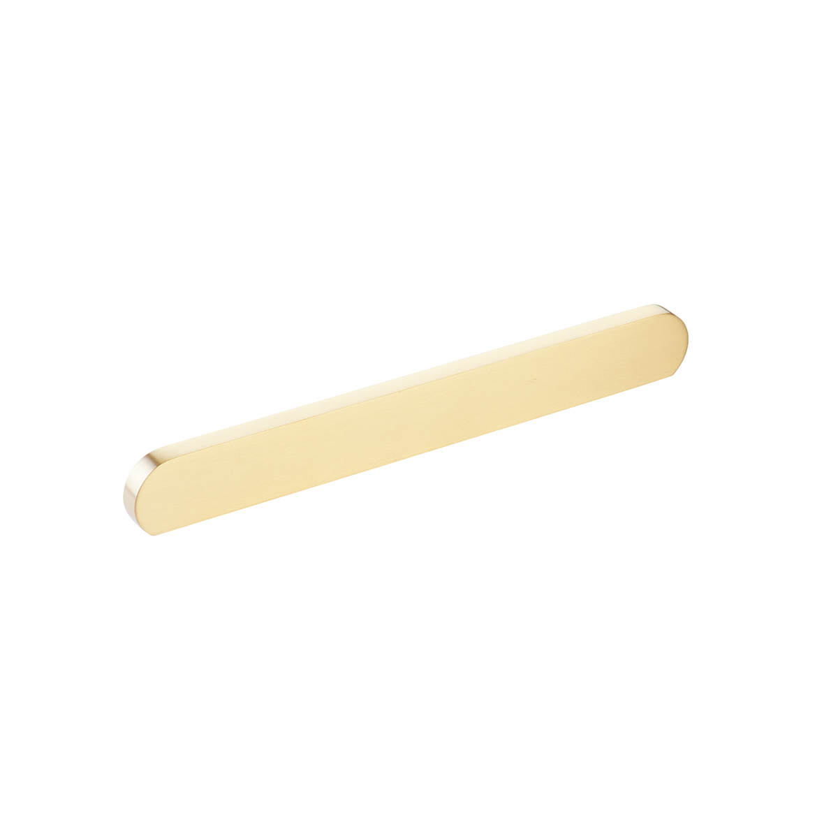 Schaub and Company Cafe, Pull, Modern Oval, Satin Brass, 6-5/16" & 8" cc