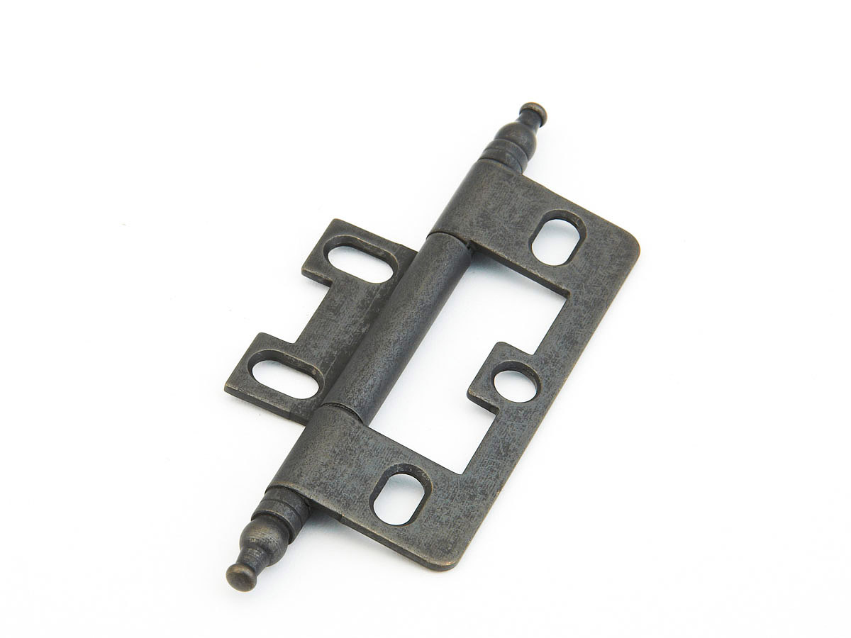 Schaub and Company Hinge, Minaret Tip Non-Mortise, Distressed Bronze