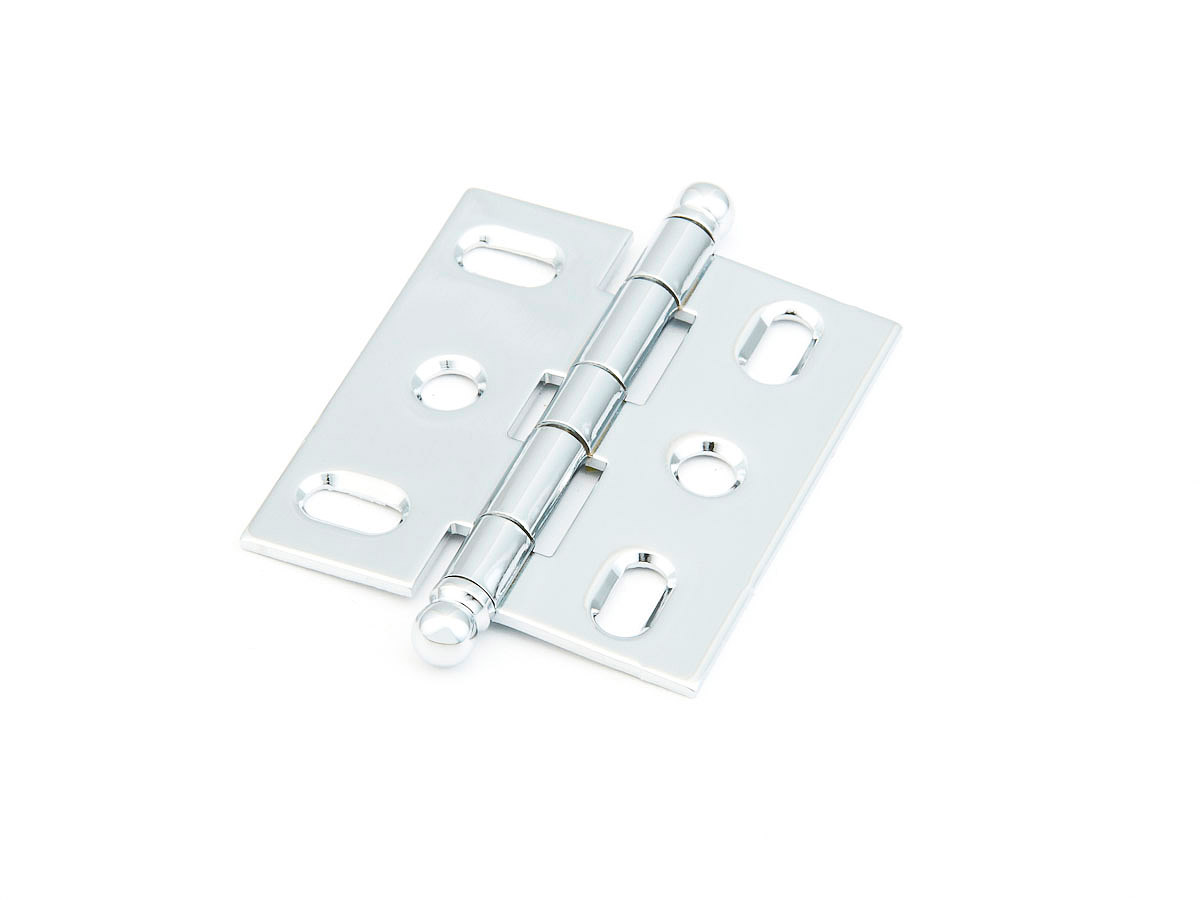 Schaub and Company Hinge, Ball Tip Mortise, Polished Chrome