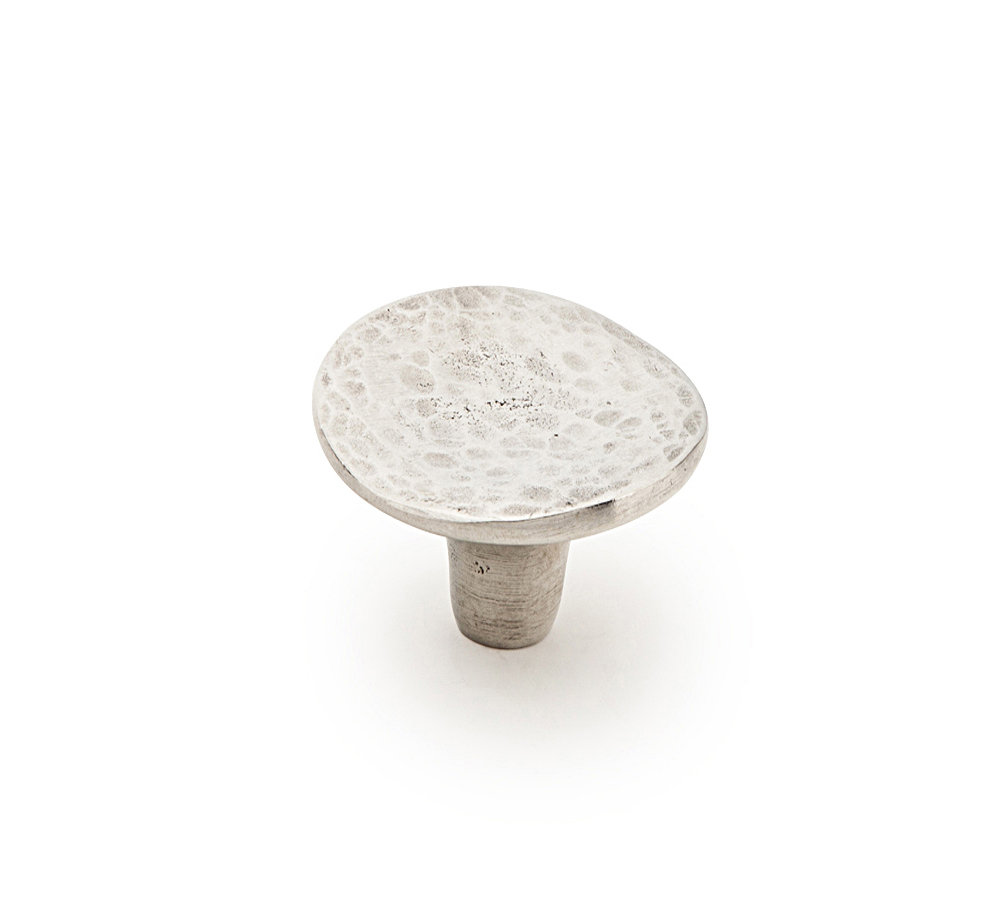 Schaub and Company Martello, Round Knob, Natural Britannium