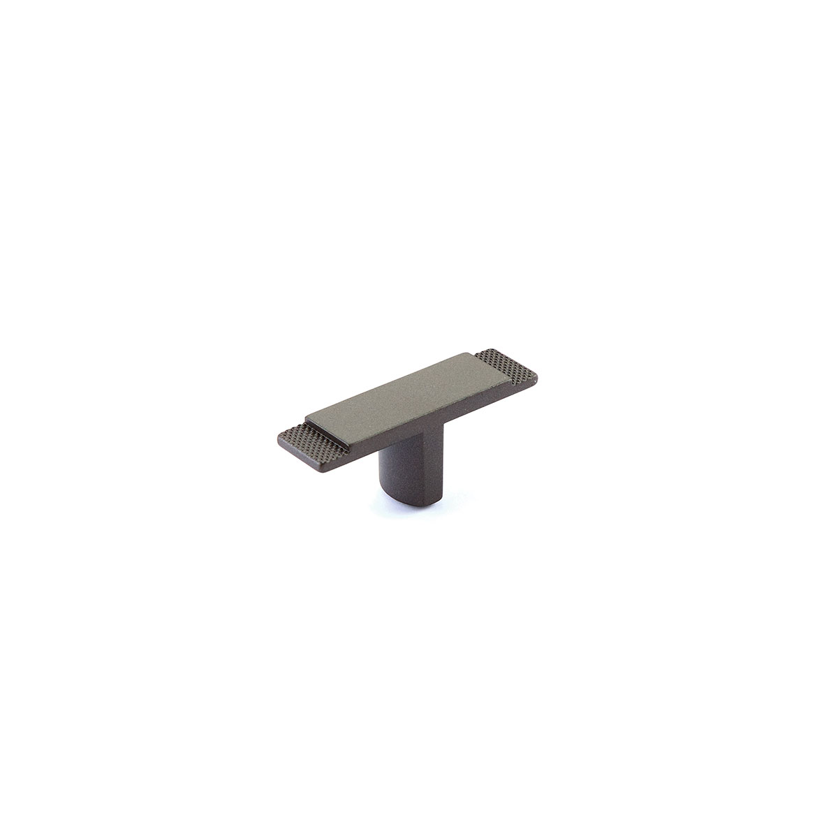 Schaub and Company Quadrato, Wide T-Knob, Gun Metal, 2-3/8"