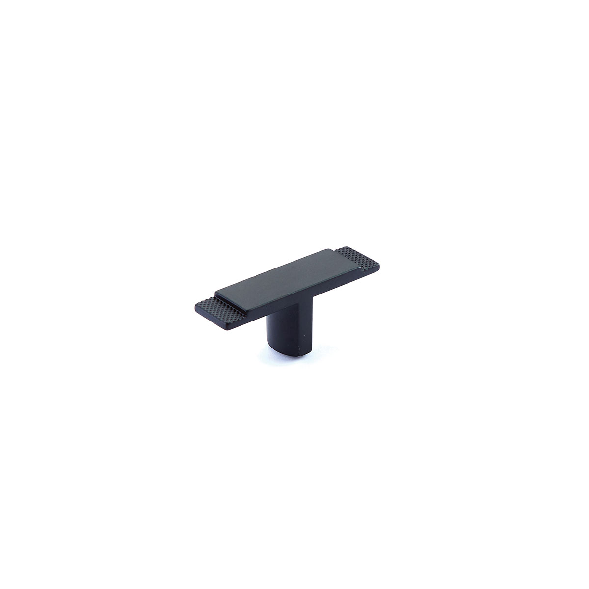 Schaub and Company Quadrato, Wide T-Knob, Matte Black, 2-3/8"