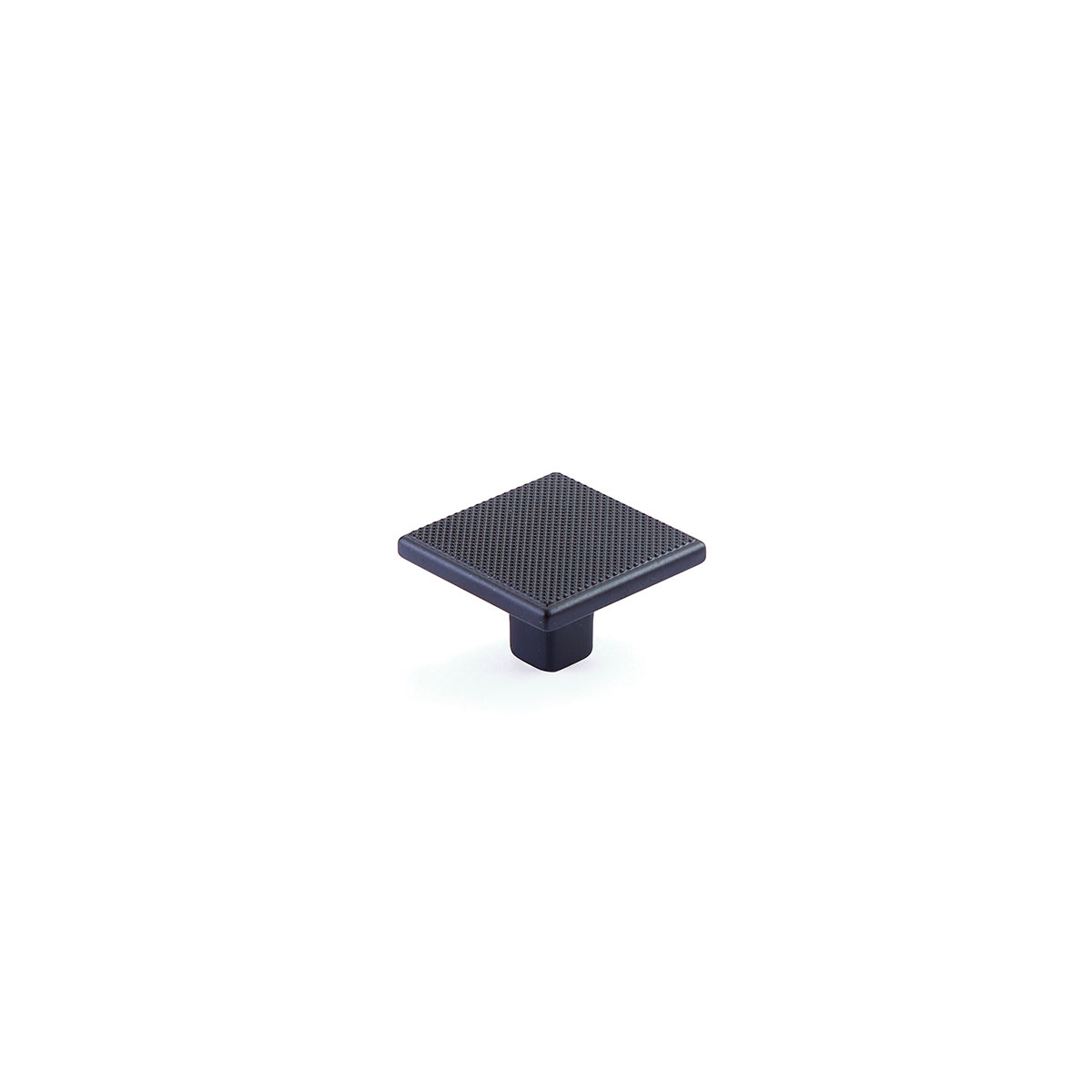 Schaub and Company Quadrato, Square Knob, Matte Black, 1-3/8"