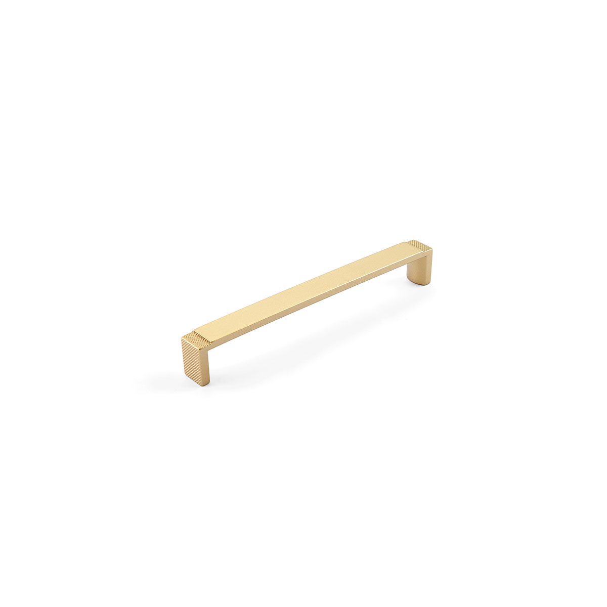 Schaub and Company Quadrato, Wide Pull, Signature Satin Brass, 160 mm cc