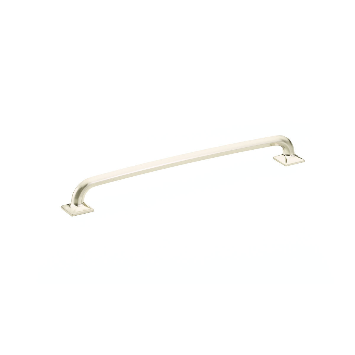 Schaub and Company Northport, Pull, square bases, 10" cc, Brushed Nickel