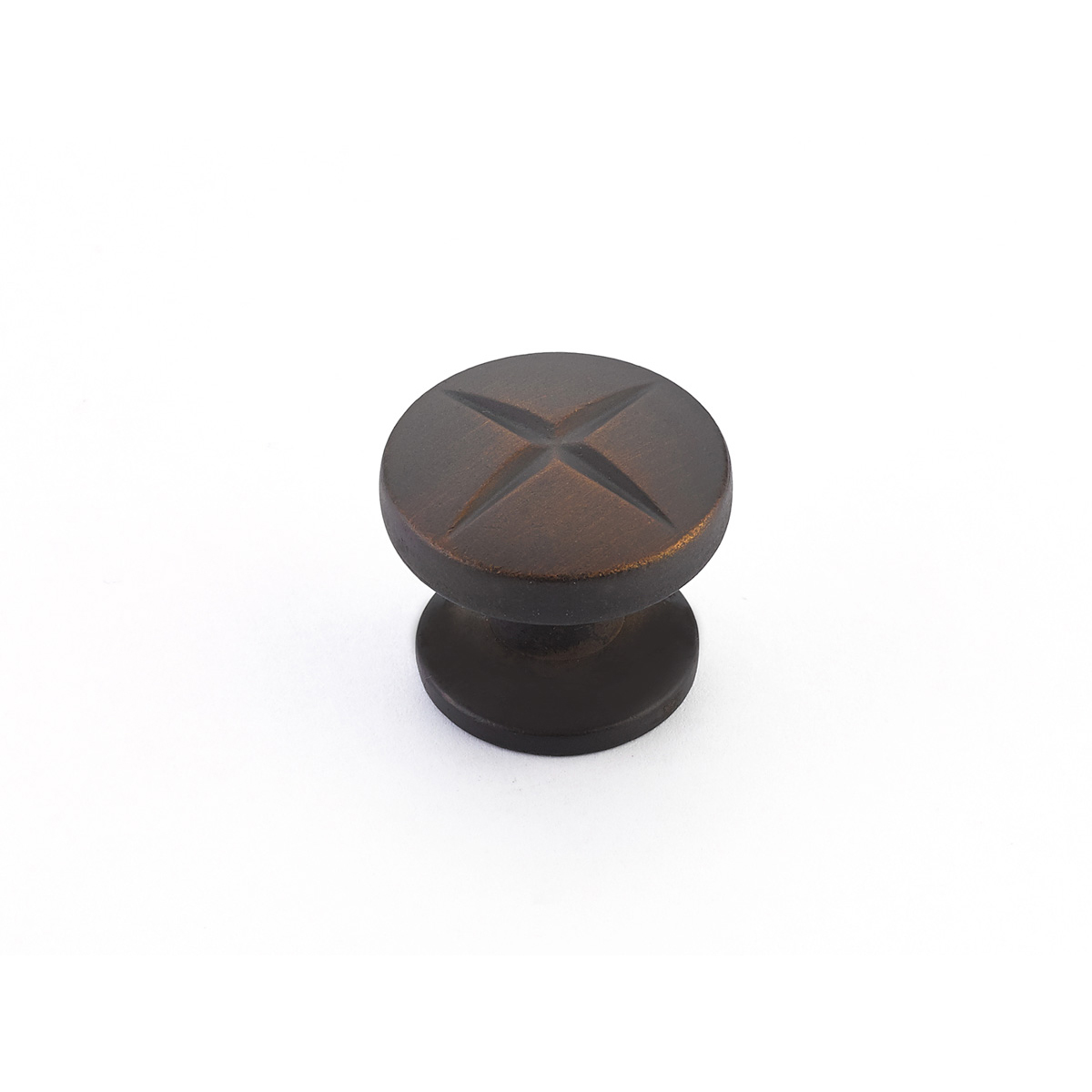 Schaub and Company Northport, Round Knob, Ancient Bronze, 1-3/8" dia