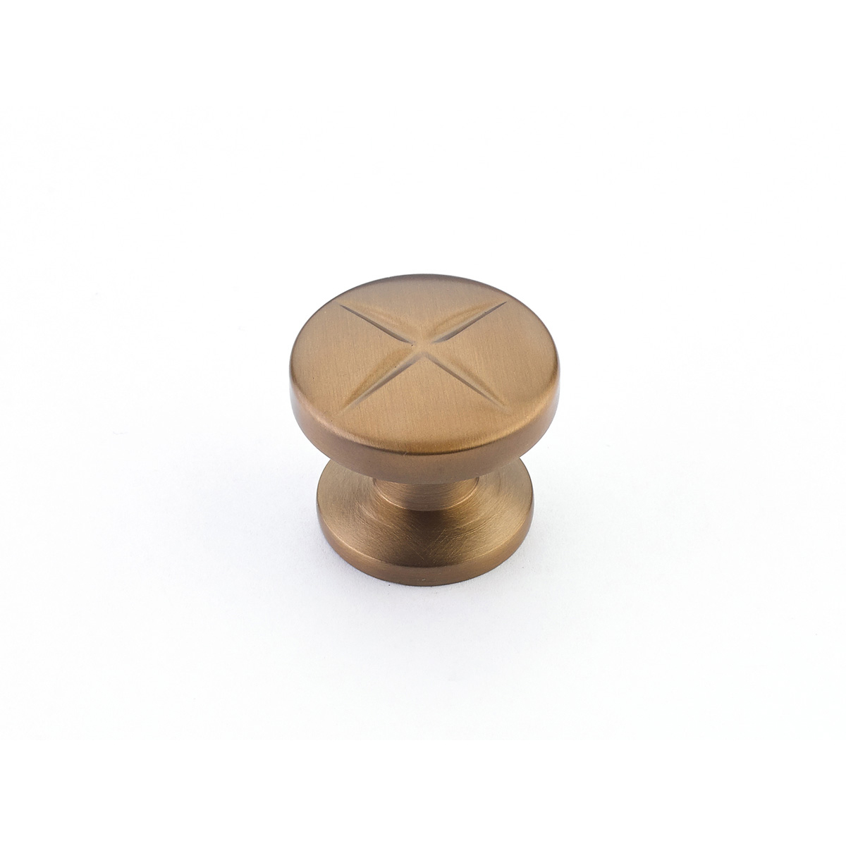 Schaub and Company Northport, Round Knob, Brushed Bronze, 1-3/8" dia