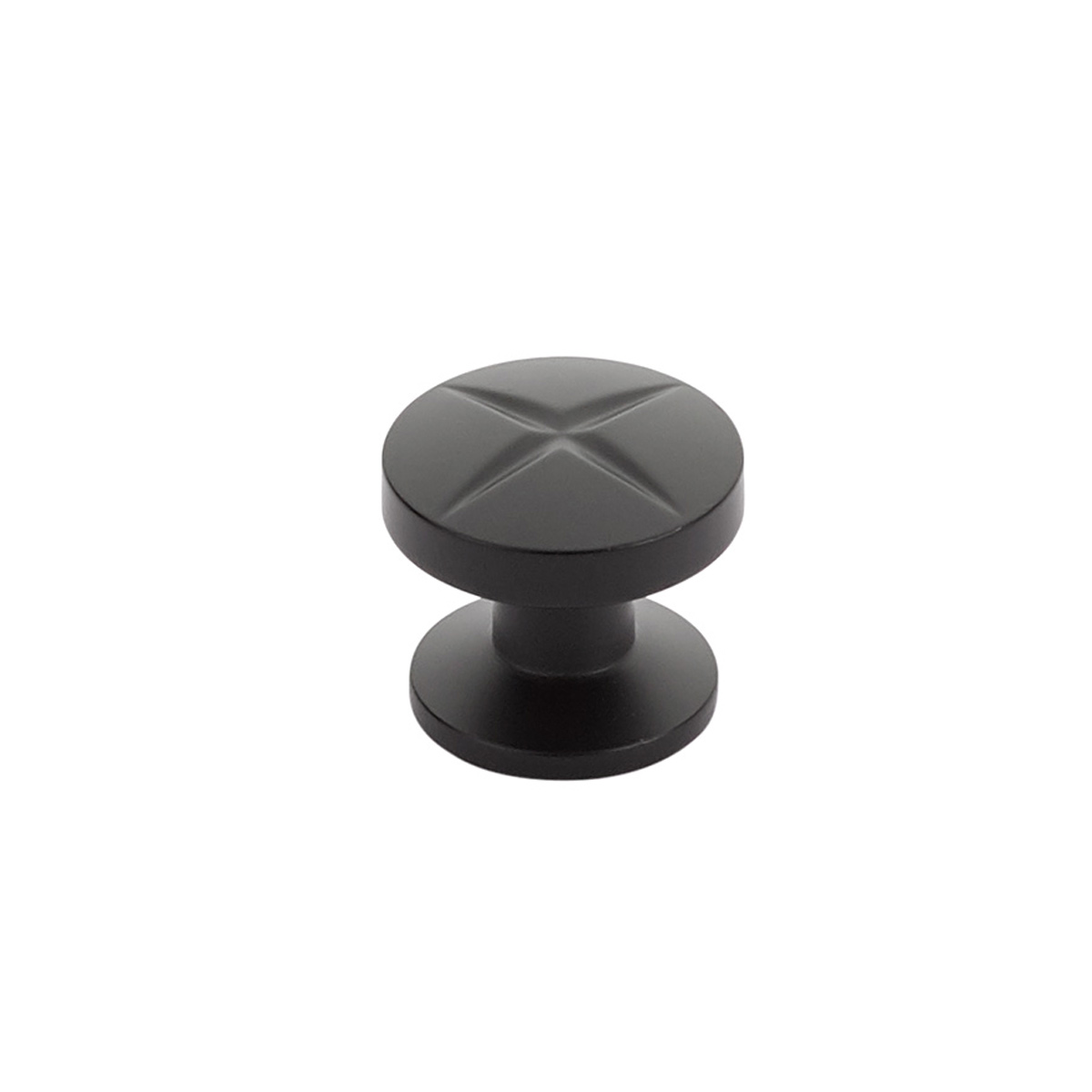 Schaub and Company Northport, Round Knob, Matte Black, 1-3/8" dia