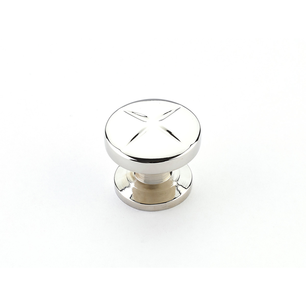 Schaub and Company Northport, Round Knob, Polished Nickel, 1-3/8" dia