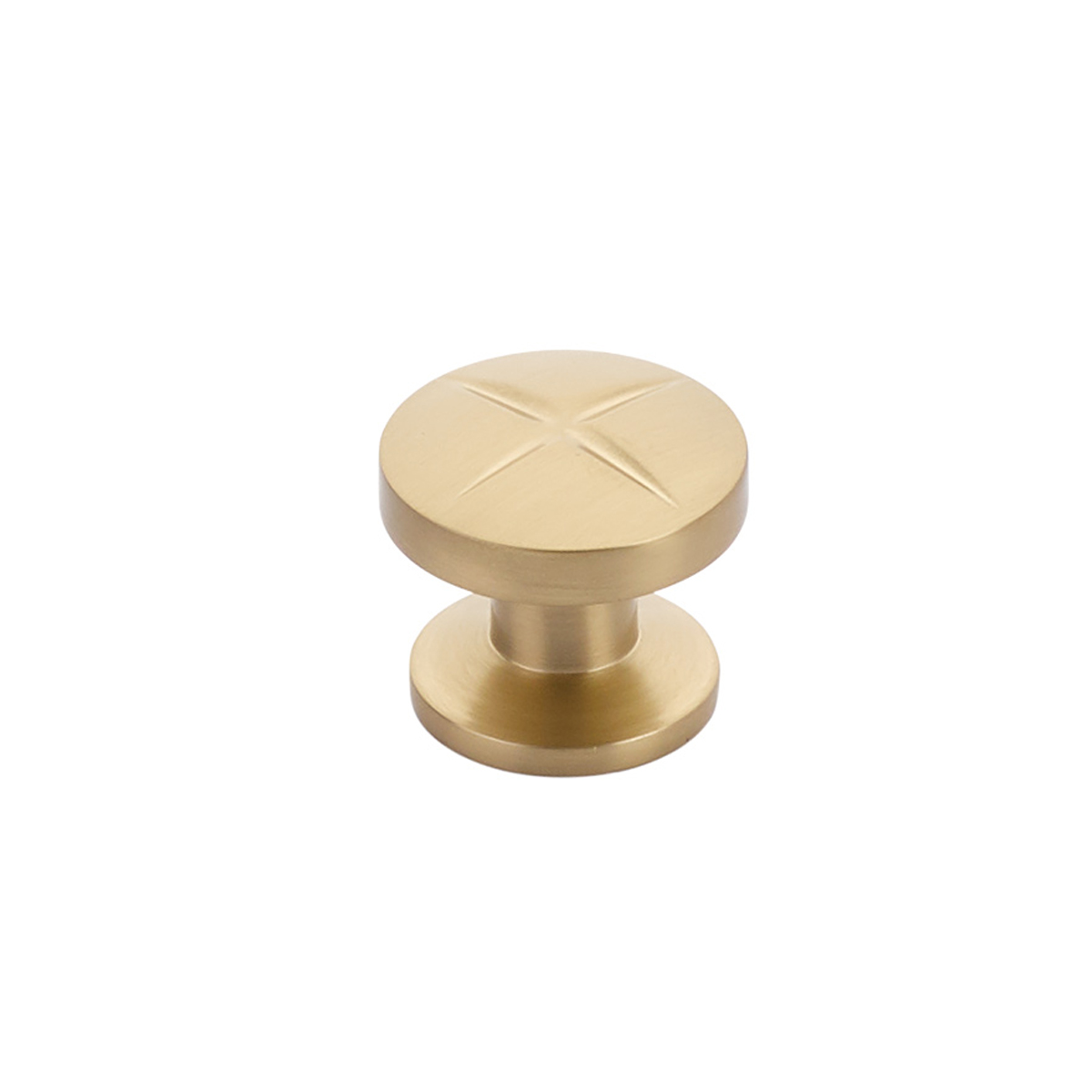 Schaub and Company Northport, Round Knob, Signature Satin Brass, 1-3/8" dia