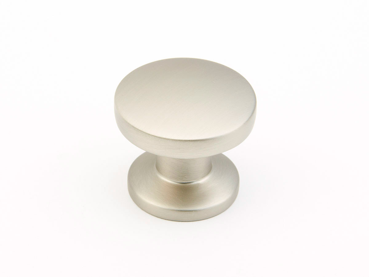 Schaub and Company Northport, Smooth Round Knob, Satin Nickel, 1-3/8" dia