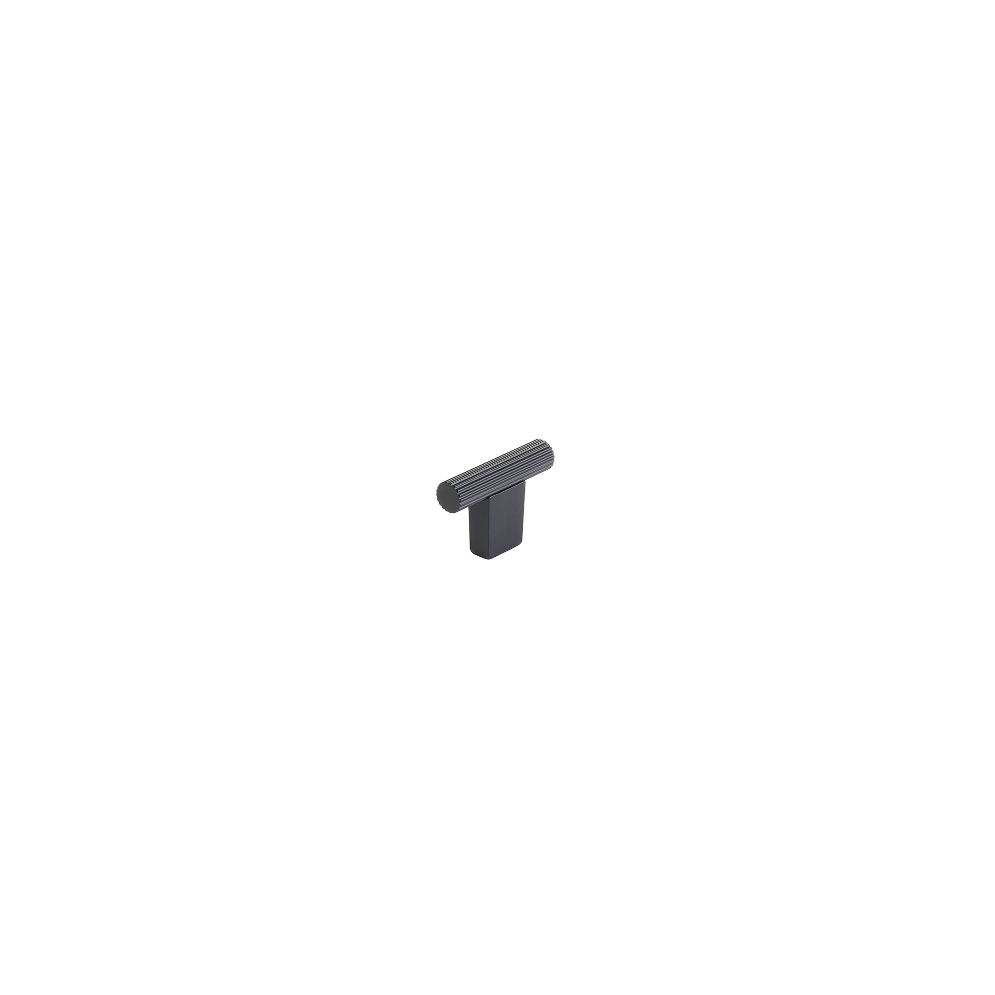 Schaub and Company Aspero, T-Knob, Matte Black, 2"