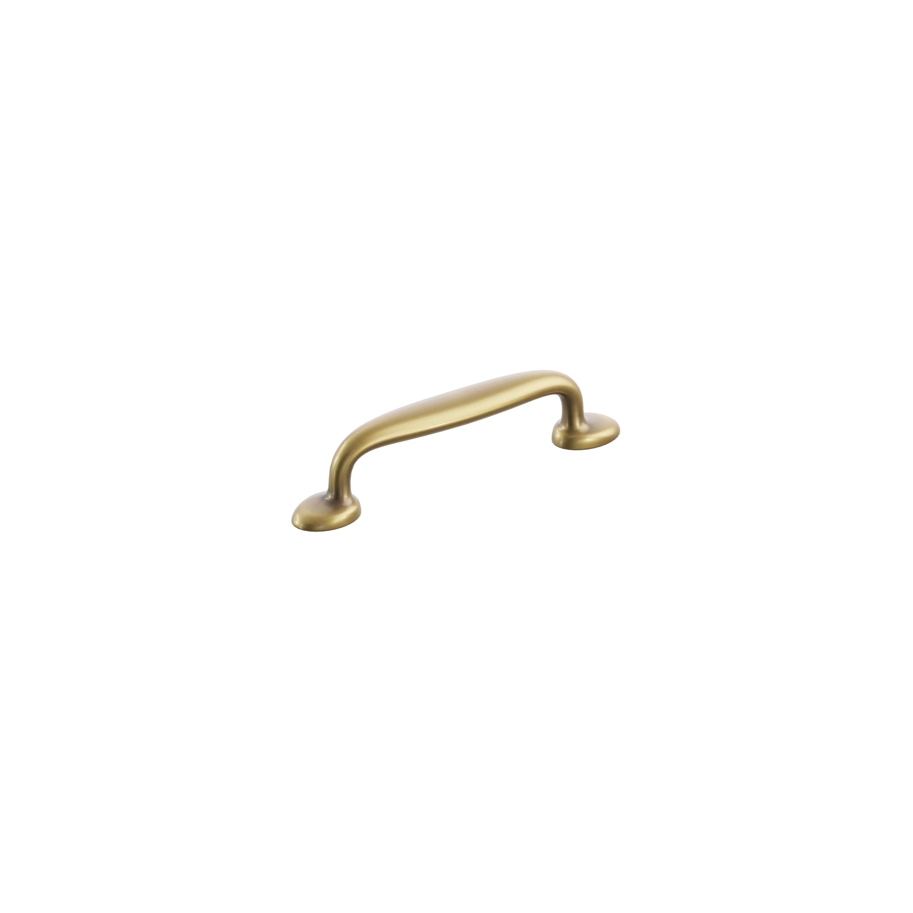 Schaub and Company Avenue, Cabinet Pull 4" cc, Vintage Brass