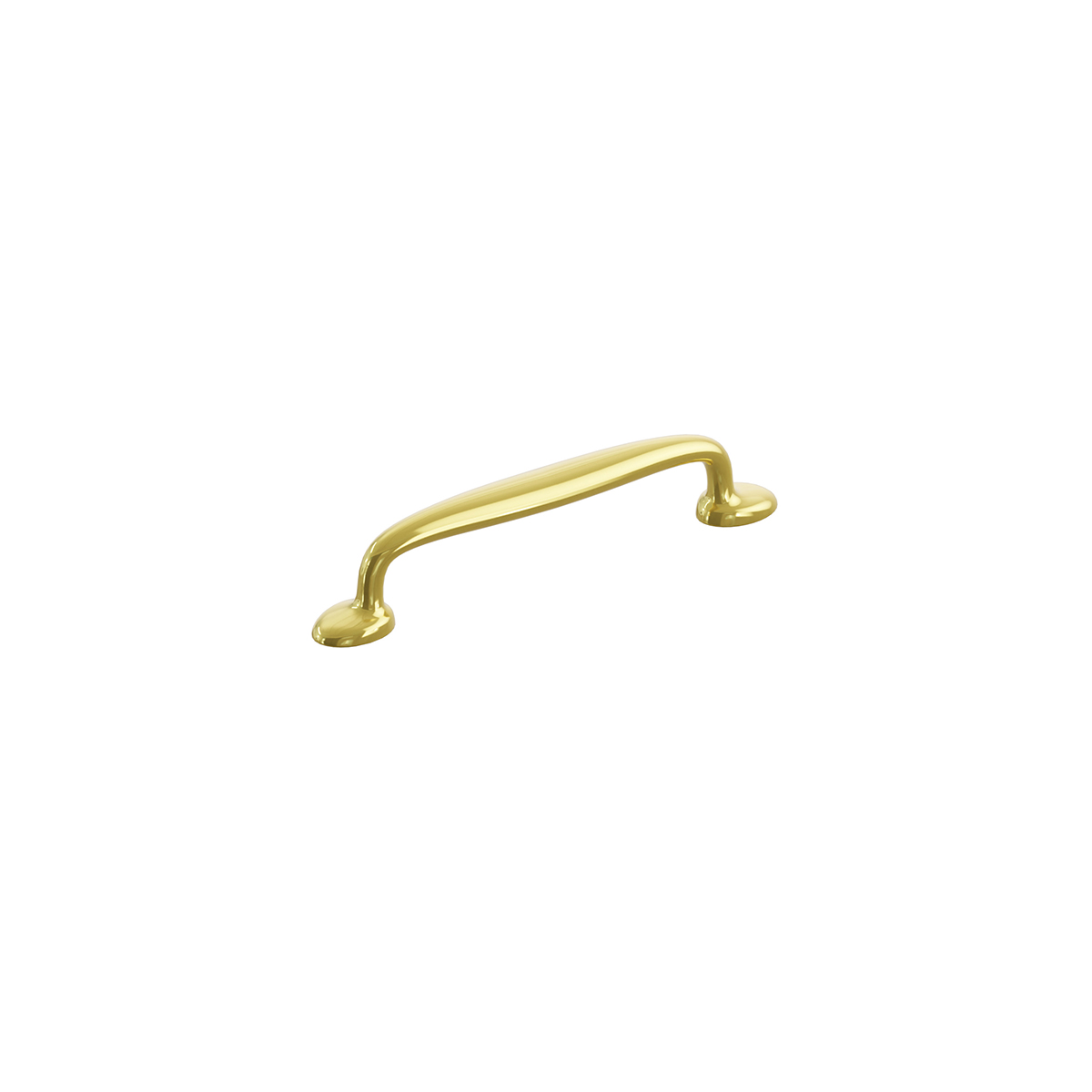 Schaub and Company Avenue, Cabinet Pull 5" cc, Unlacquered Brass