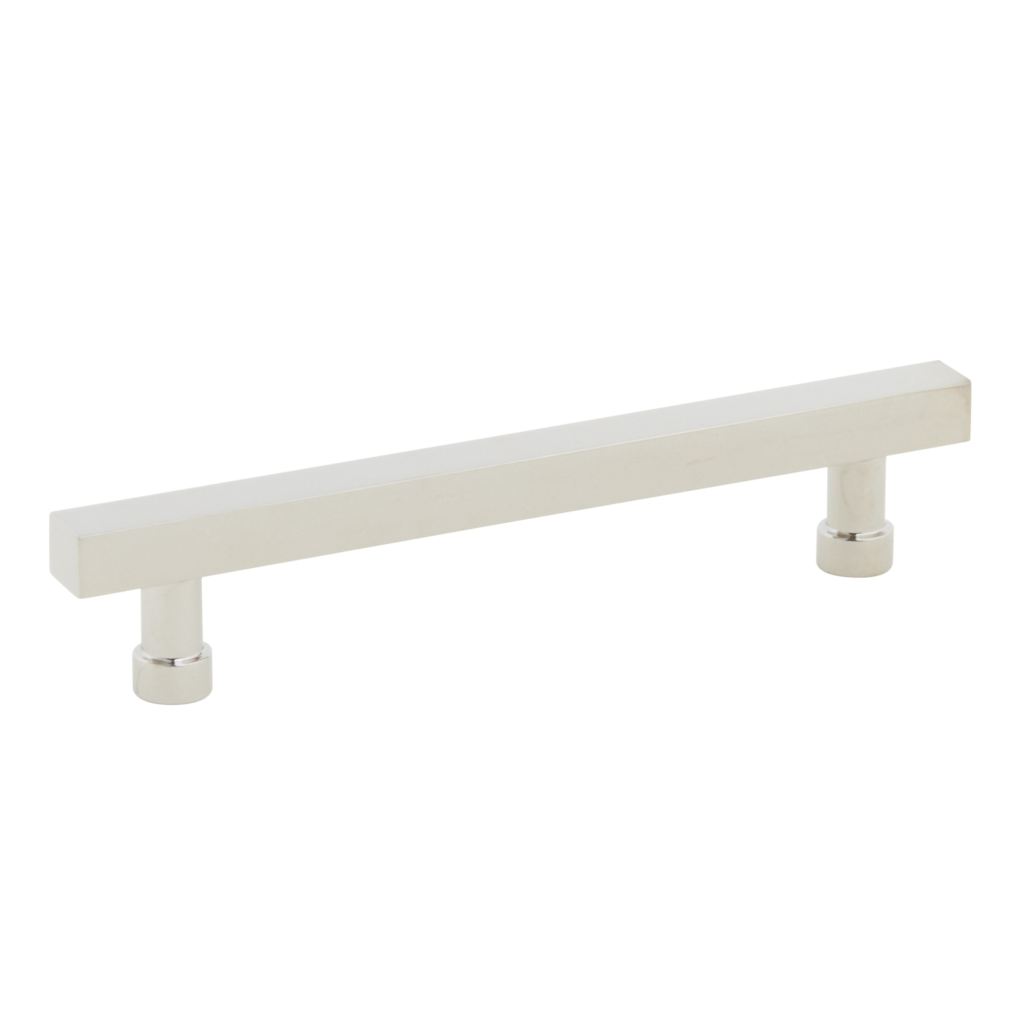 Schaub and Company NOHO, Cabinet Pull, Square, 5" cc, Polished Nickel