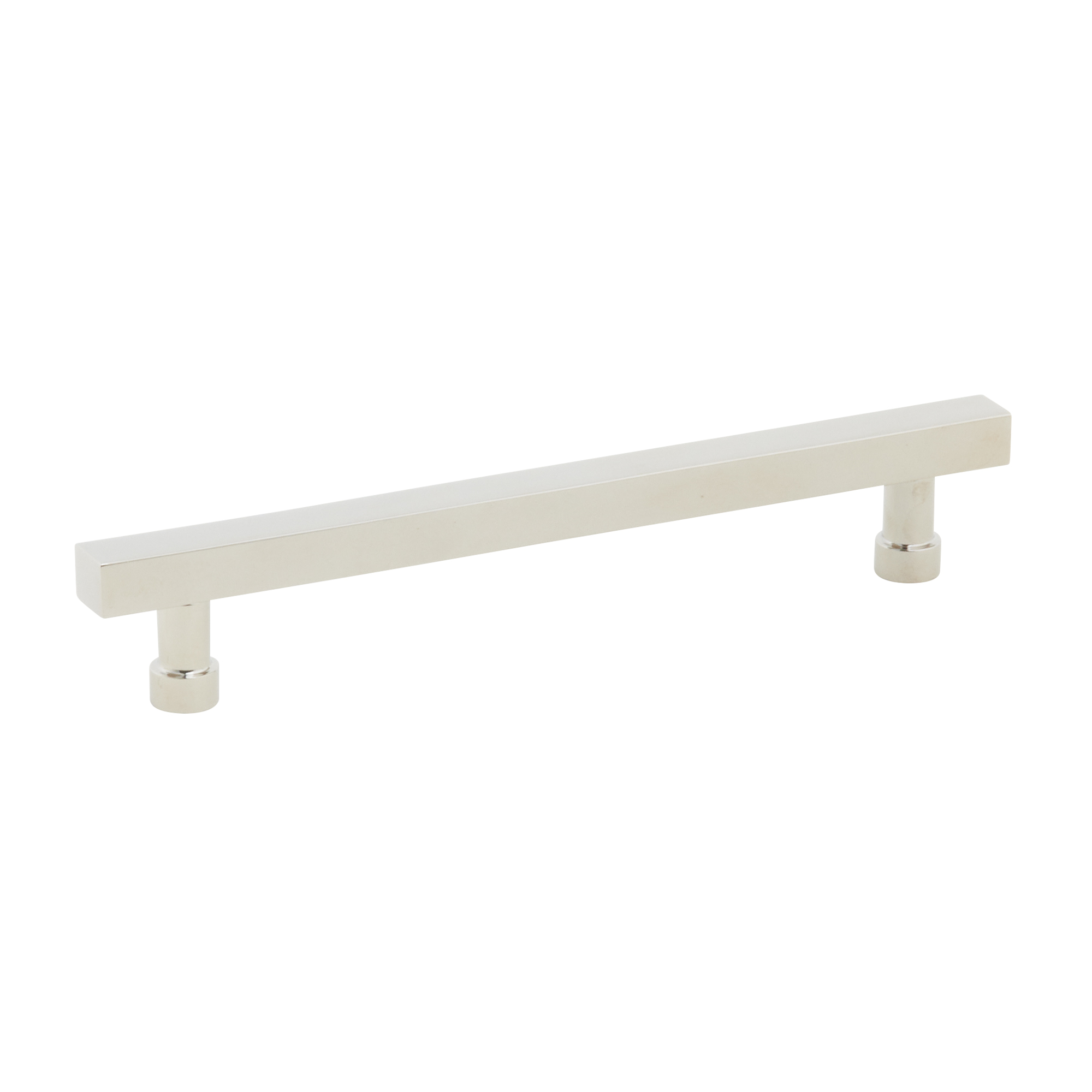 Schaub and Company NOHO, Cabinet Pull, Square, 6" cc, Polished Nickel