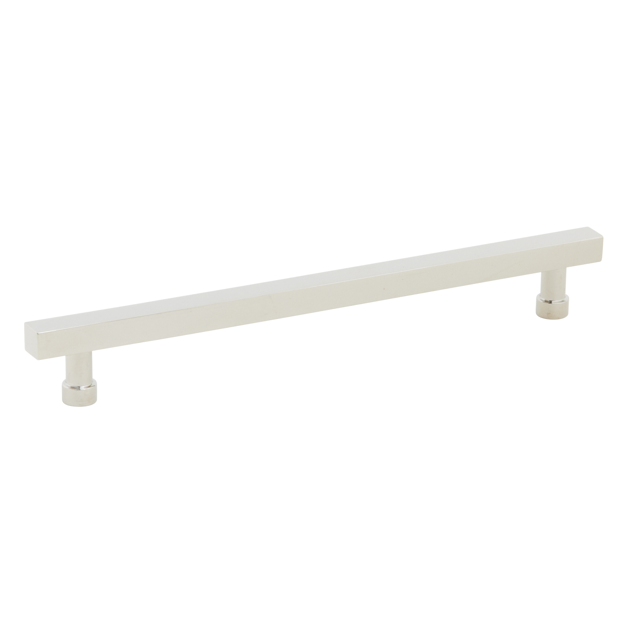 Schaub and Company NOHO, Cabinet Pull, Square, 8" cc, Polished Nickel