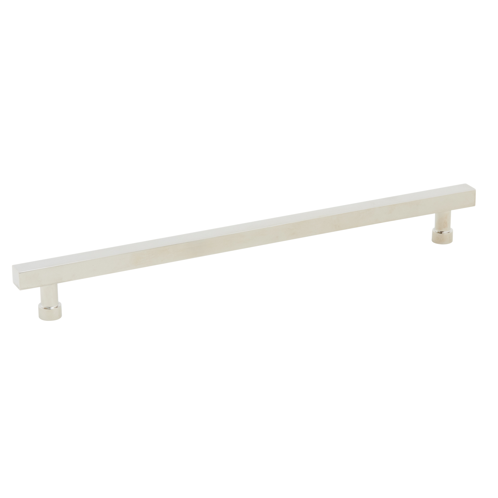 Schaub and Company NOHO, Cabinet Pull, Square, 10" cc, Polished Nickel