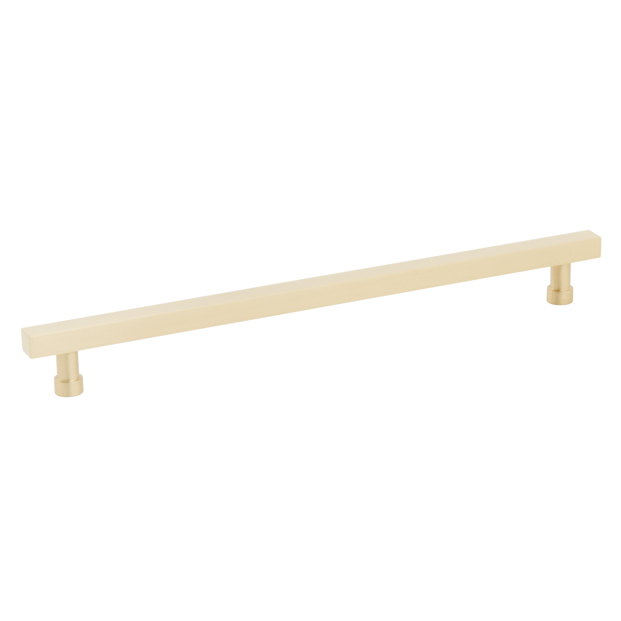 Schaub and Company NOHO, Cabinet Pull, Square, 10" cc, Satin Brass