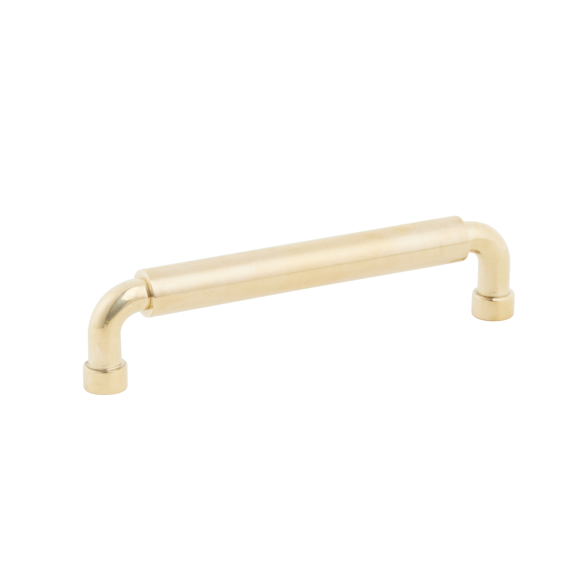 Schaub and Company NOHO, Cabinet Pull, Round, 5" cc, Unlacquered Brass