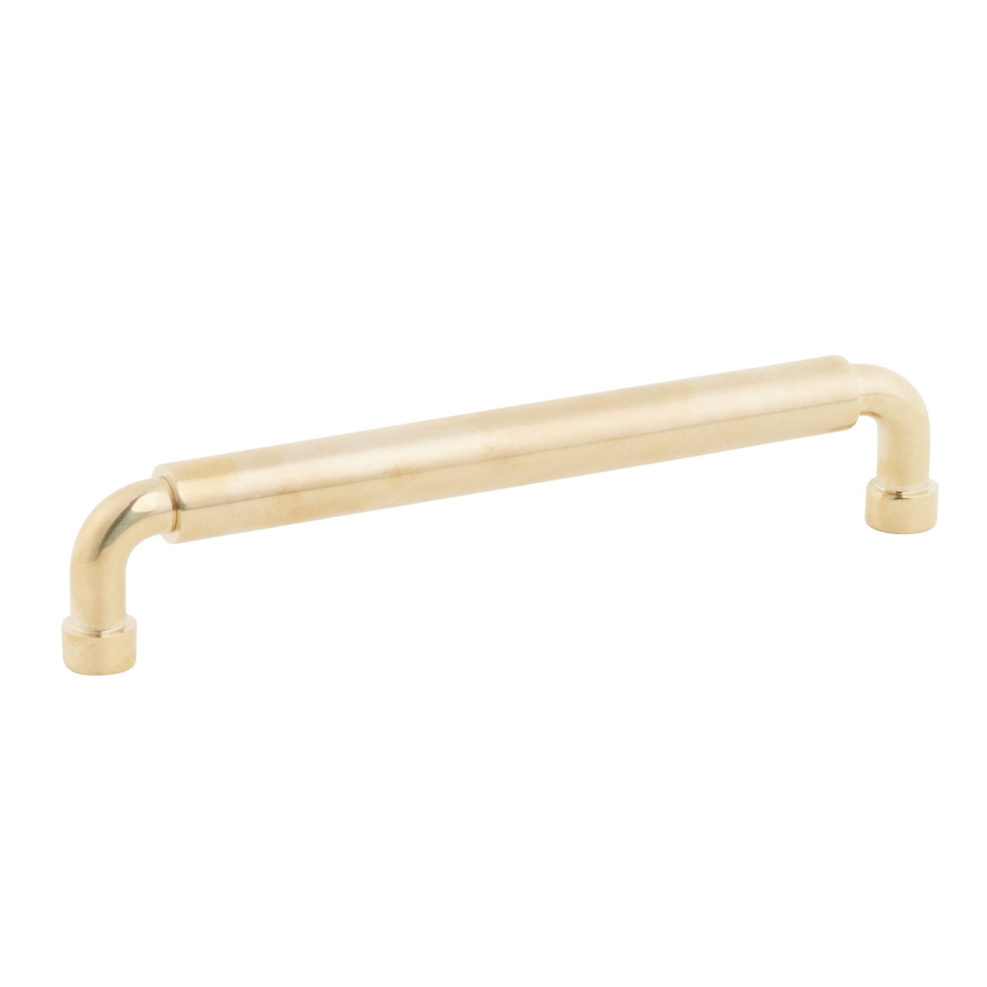 Schaub and Company NOHO, Cabinet Pull, Round, 6" cc, Unlacquered Brass