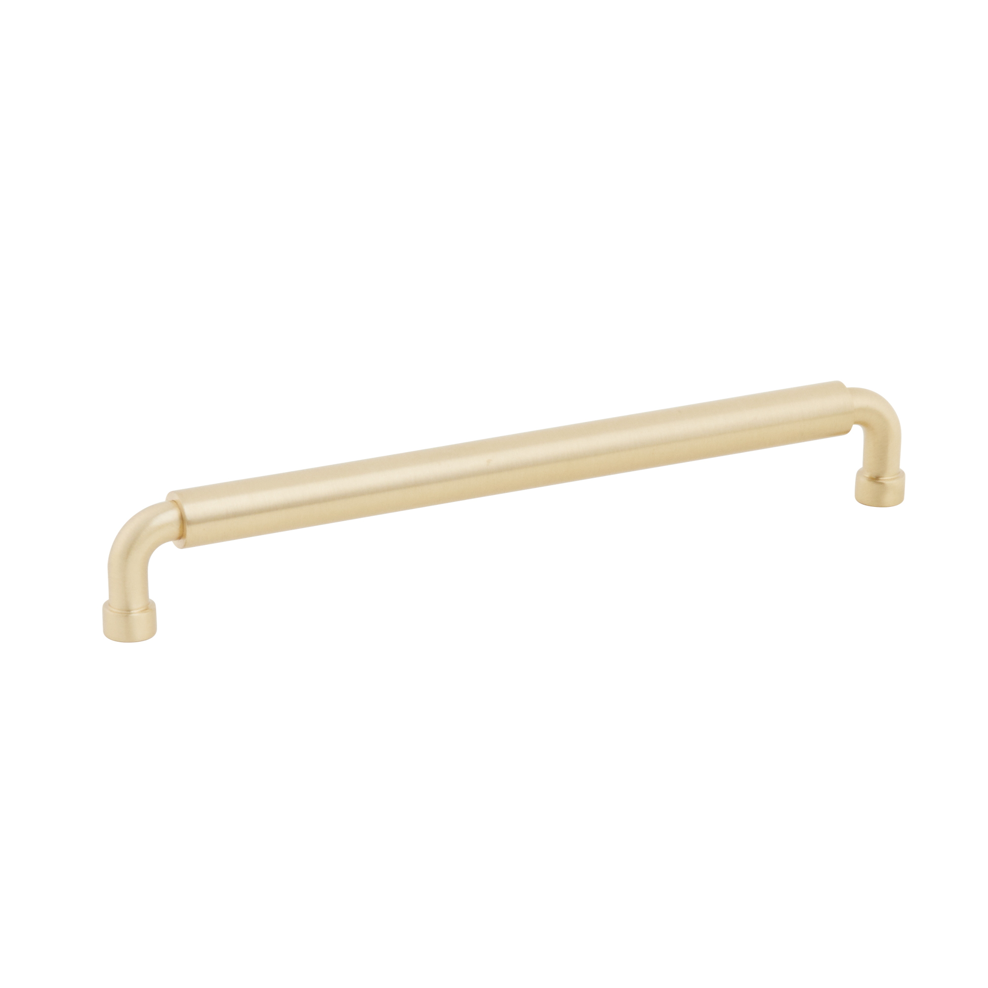 Schaub and Company NOHO, Cabinet Pull, Round, 8" cc, Satin Brass