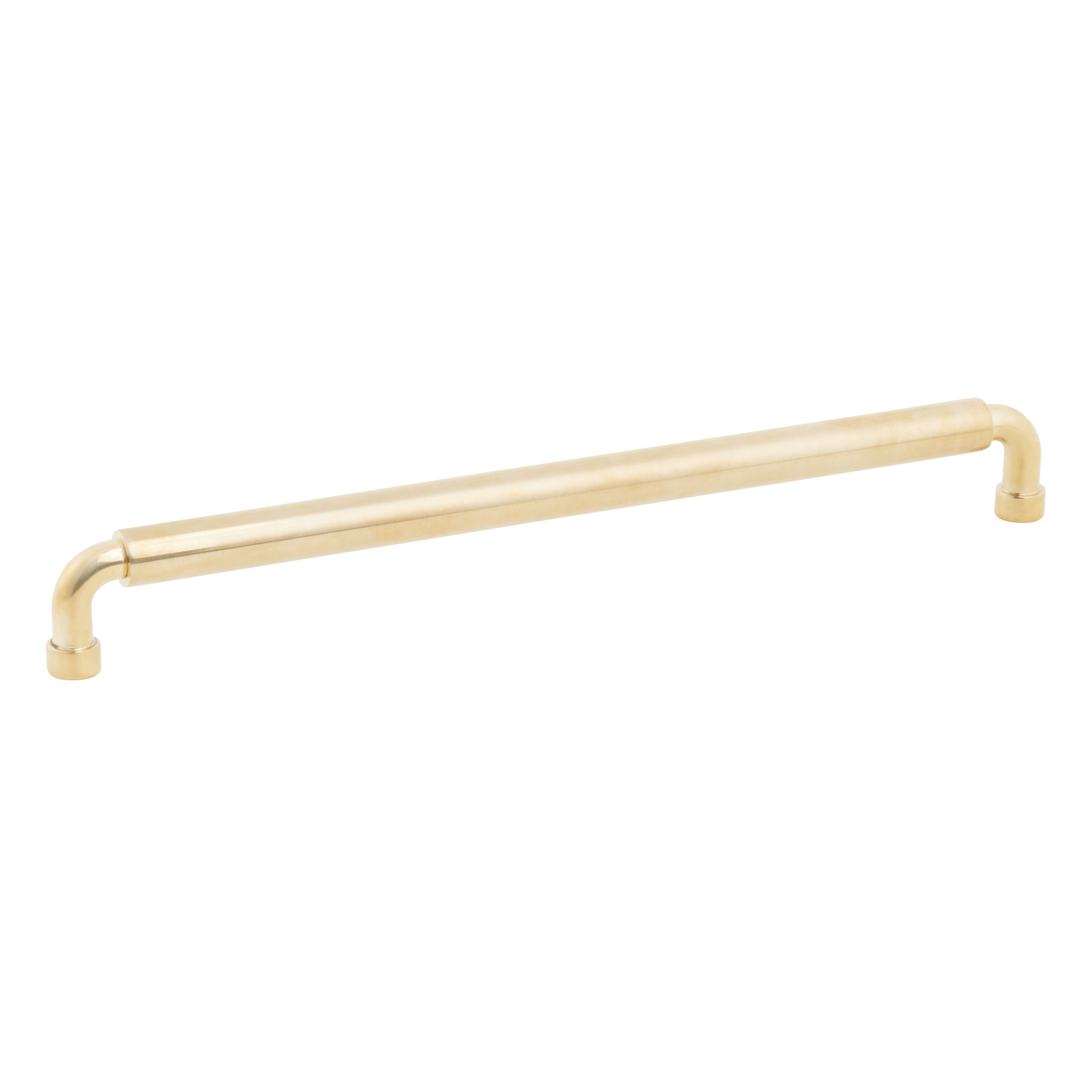 Schaub and Company NOHO, Cabinet Pull, Round, 10" cc, Unlacquered Brass