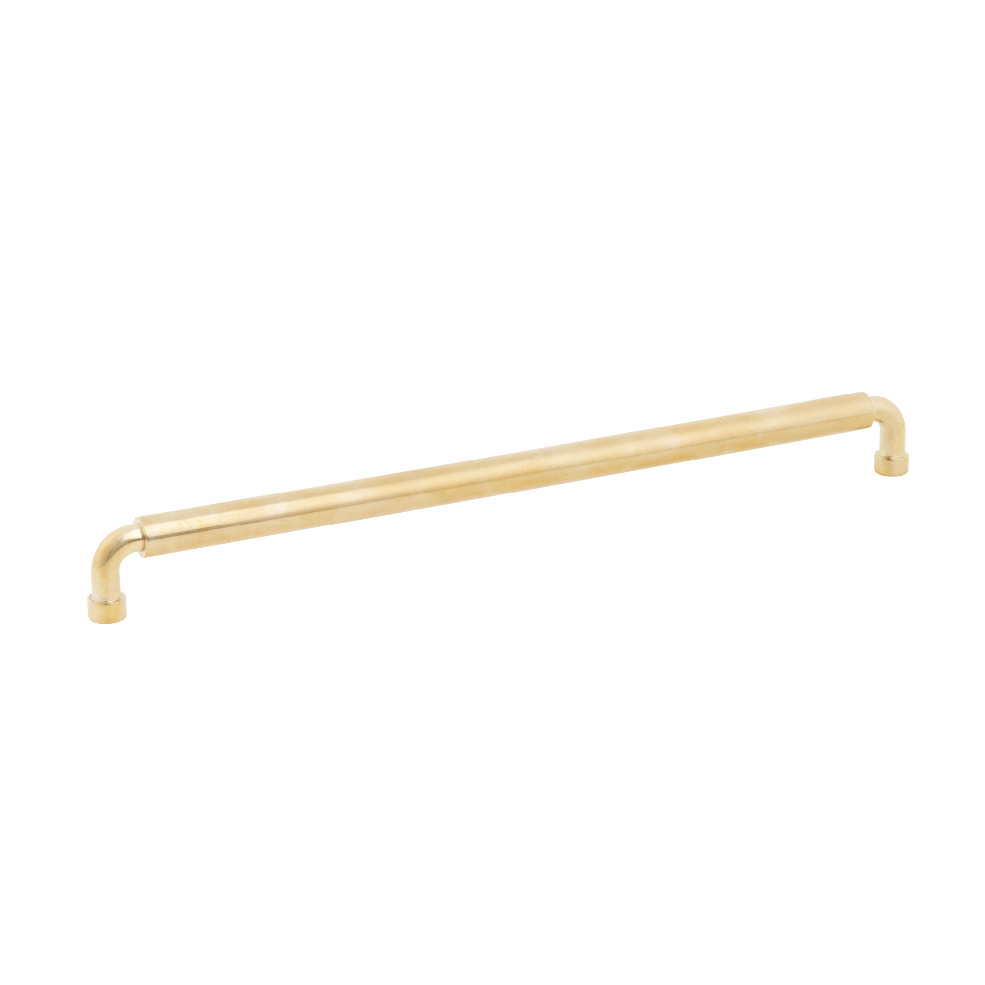 Schaub and Company NOHO, Cabinet Pull, Round, 12" cc, Unlacquered Brass