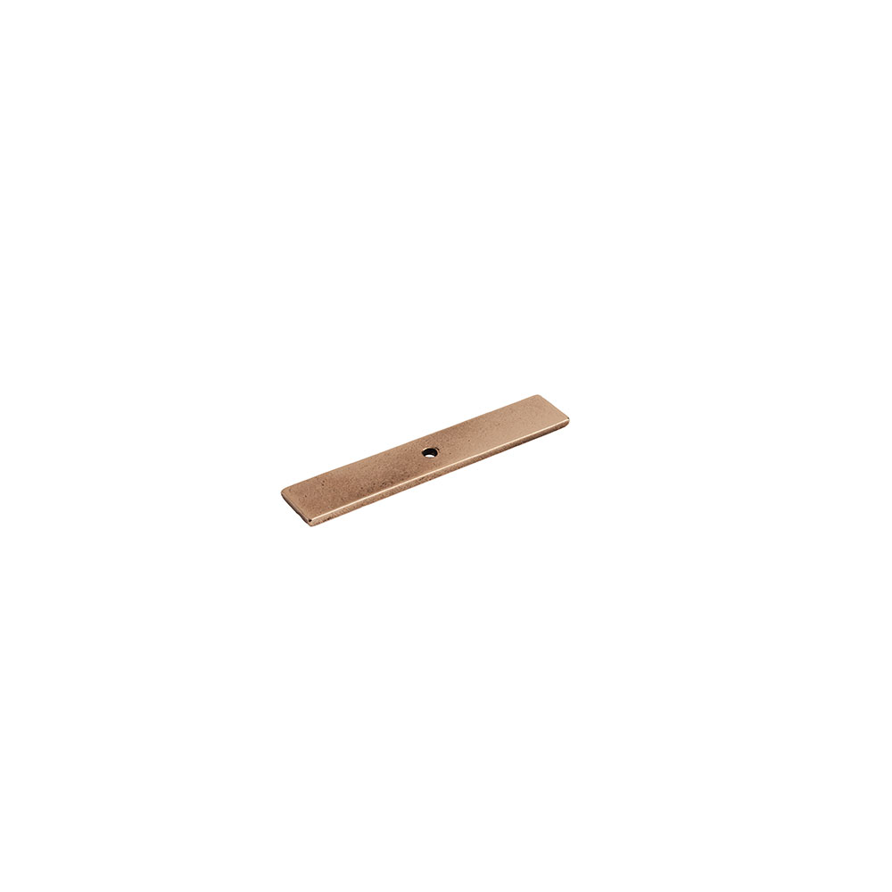 Schaub and Company Vinci, Backplate for Knob, Natural Bronze, 4" x 3/4" Overall