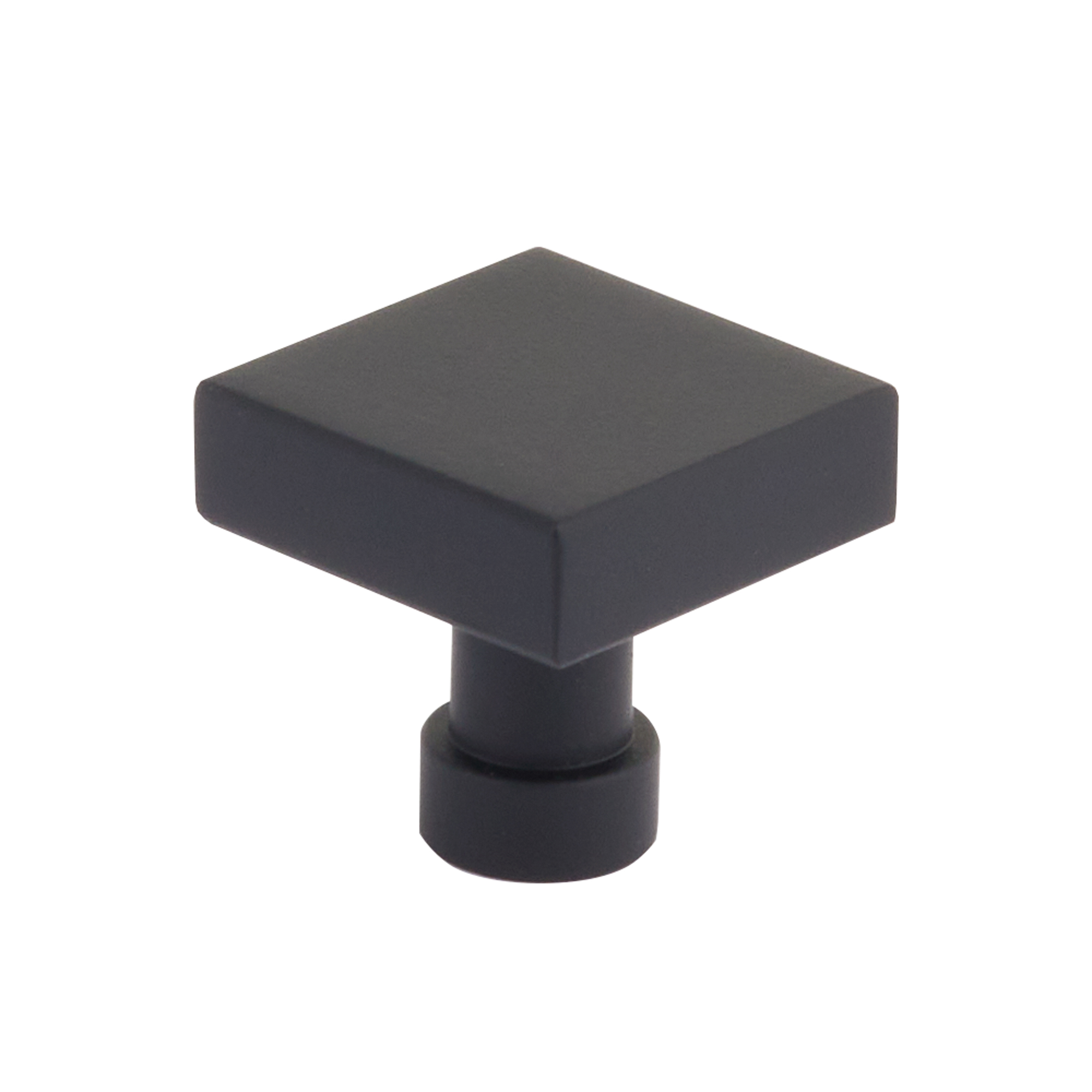Schaub and Company NOHO, Cabinet Knob, Square, Matte Black