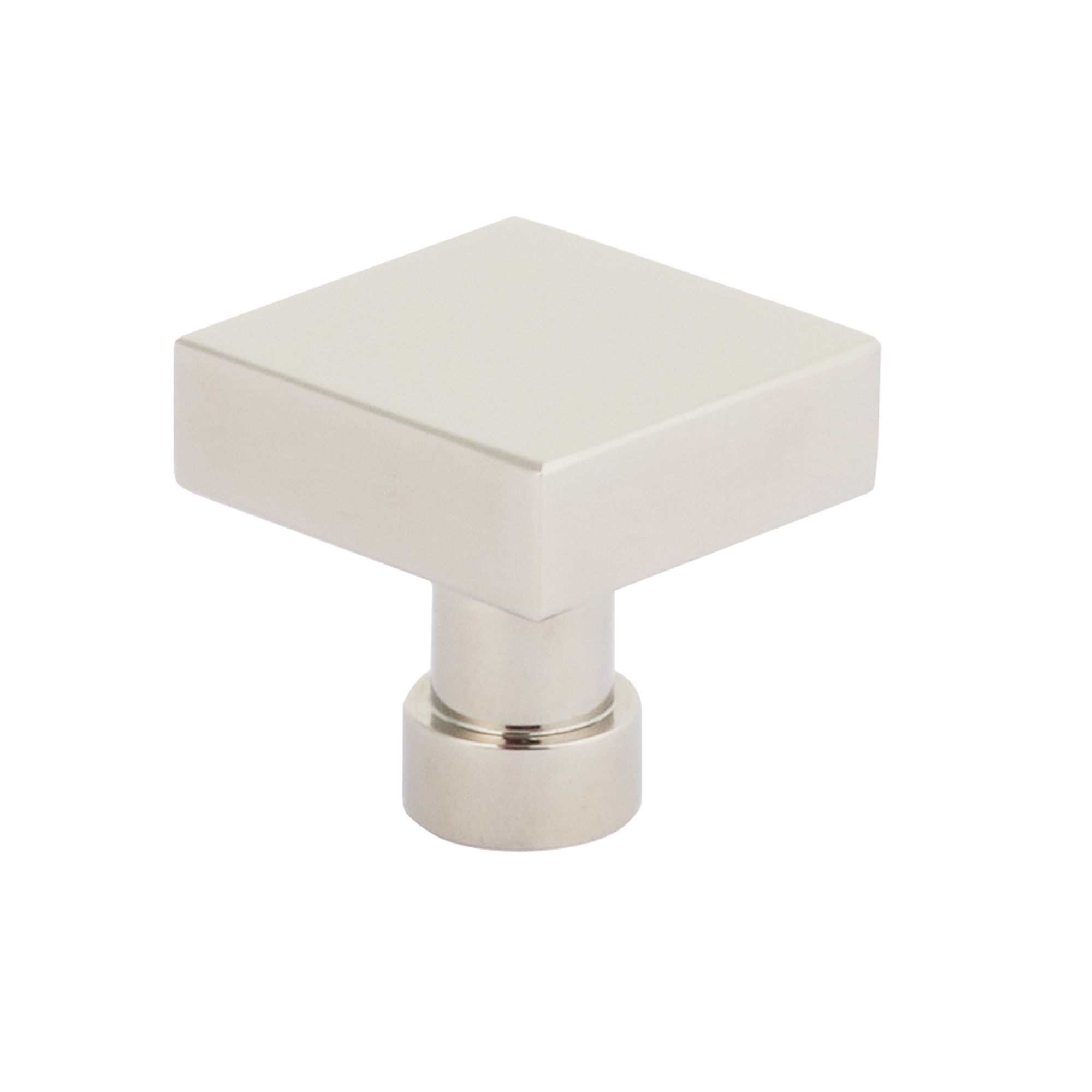Schaub and Company NOHO, Cabinet Knob, Square, Polished Nickel