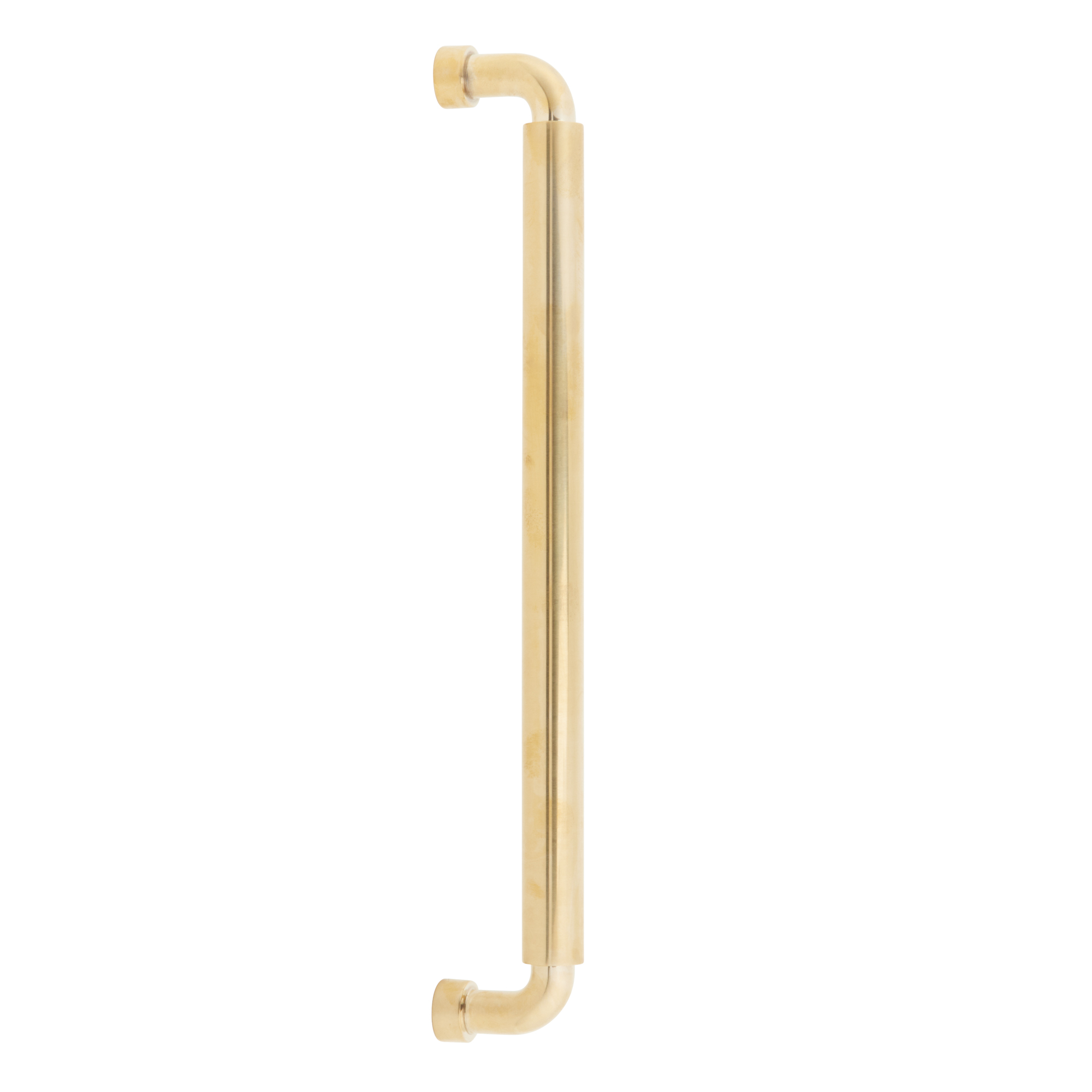 Schaub and Company NOHO, Cabinet Appliance Pull, Round, 12" cc, Unlacquered Brass