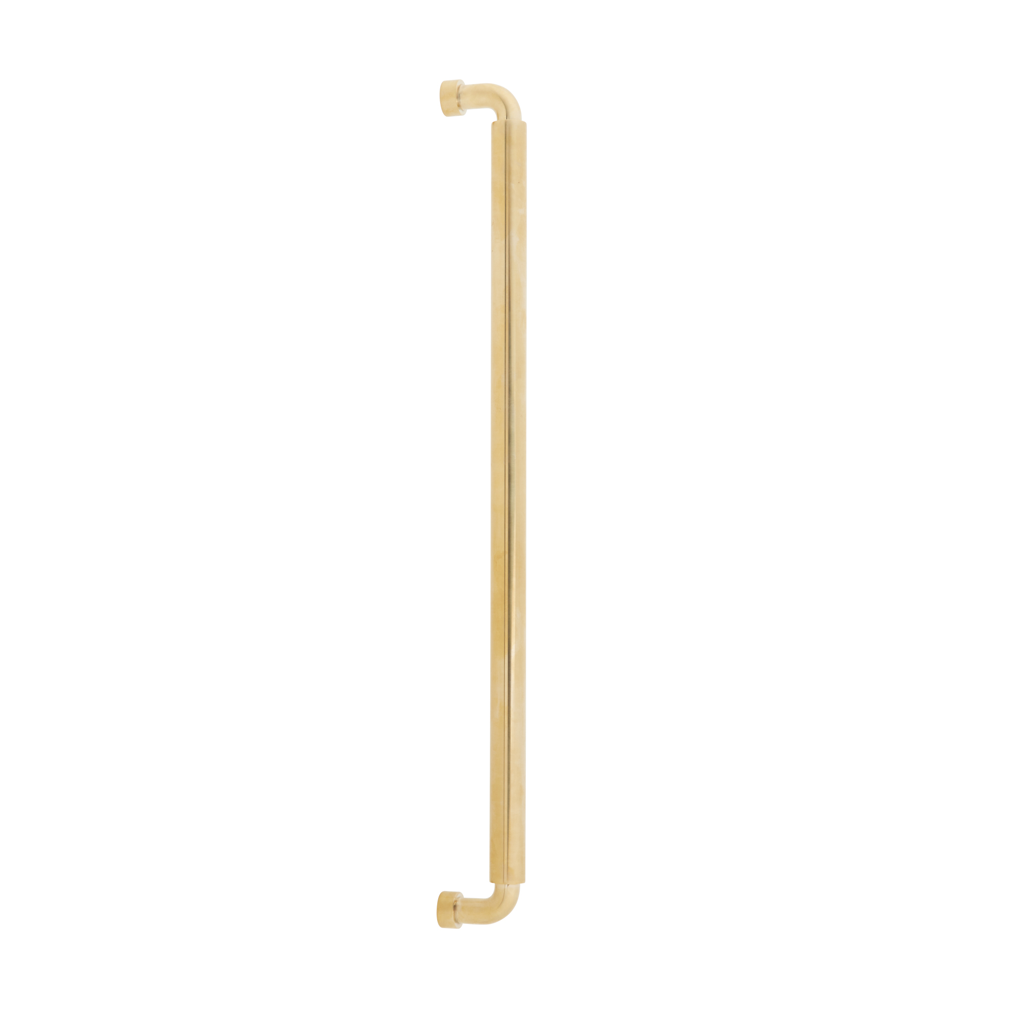 Schaub and Company NOHO, Cabinet Appliance Pull, Round, 18" cc, Unlacquered Brass
