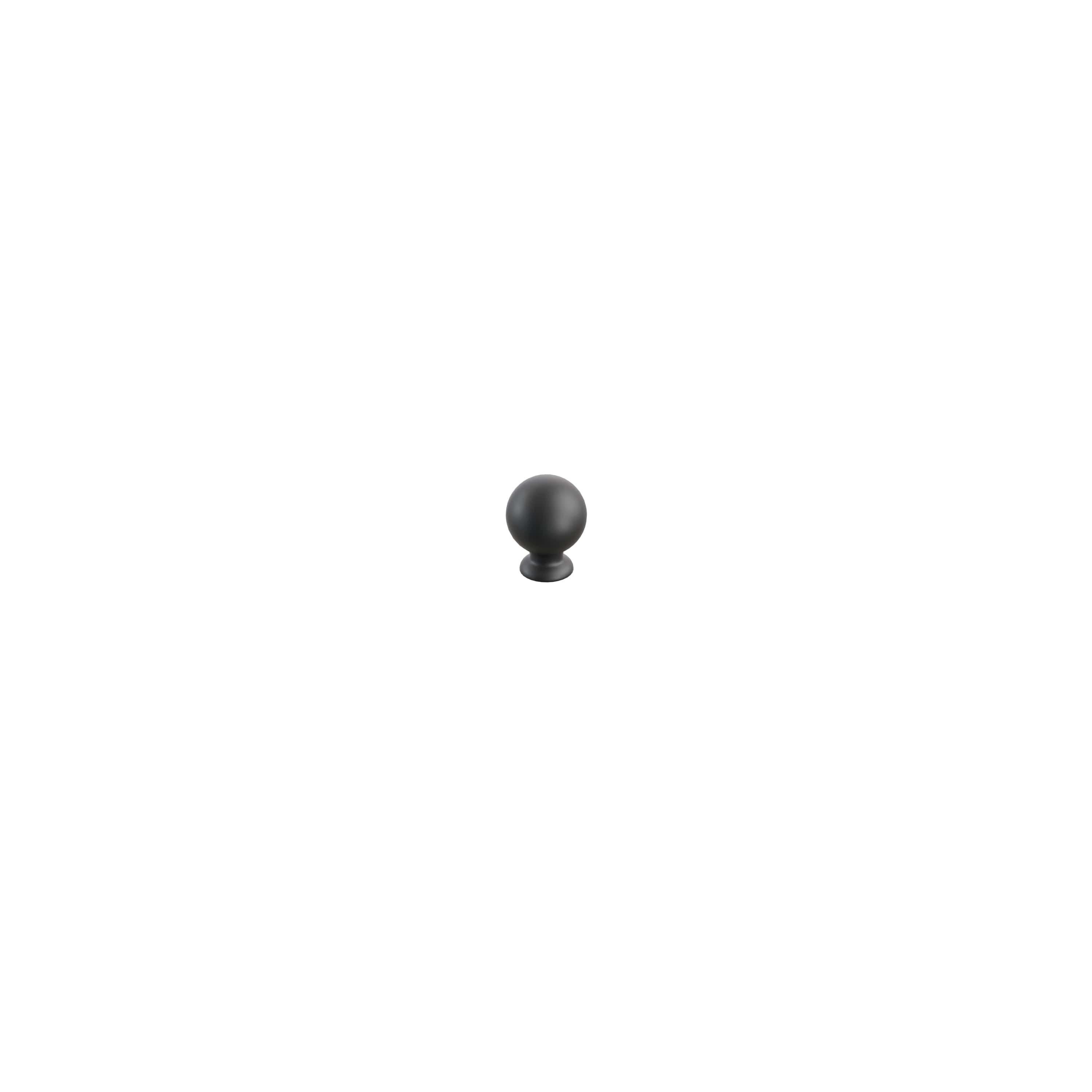 Schaub and Company Avenue, Cabinet Knob, Round, 1", Matte Black