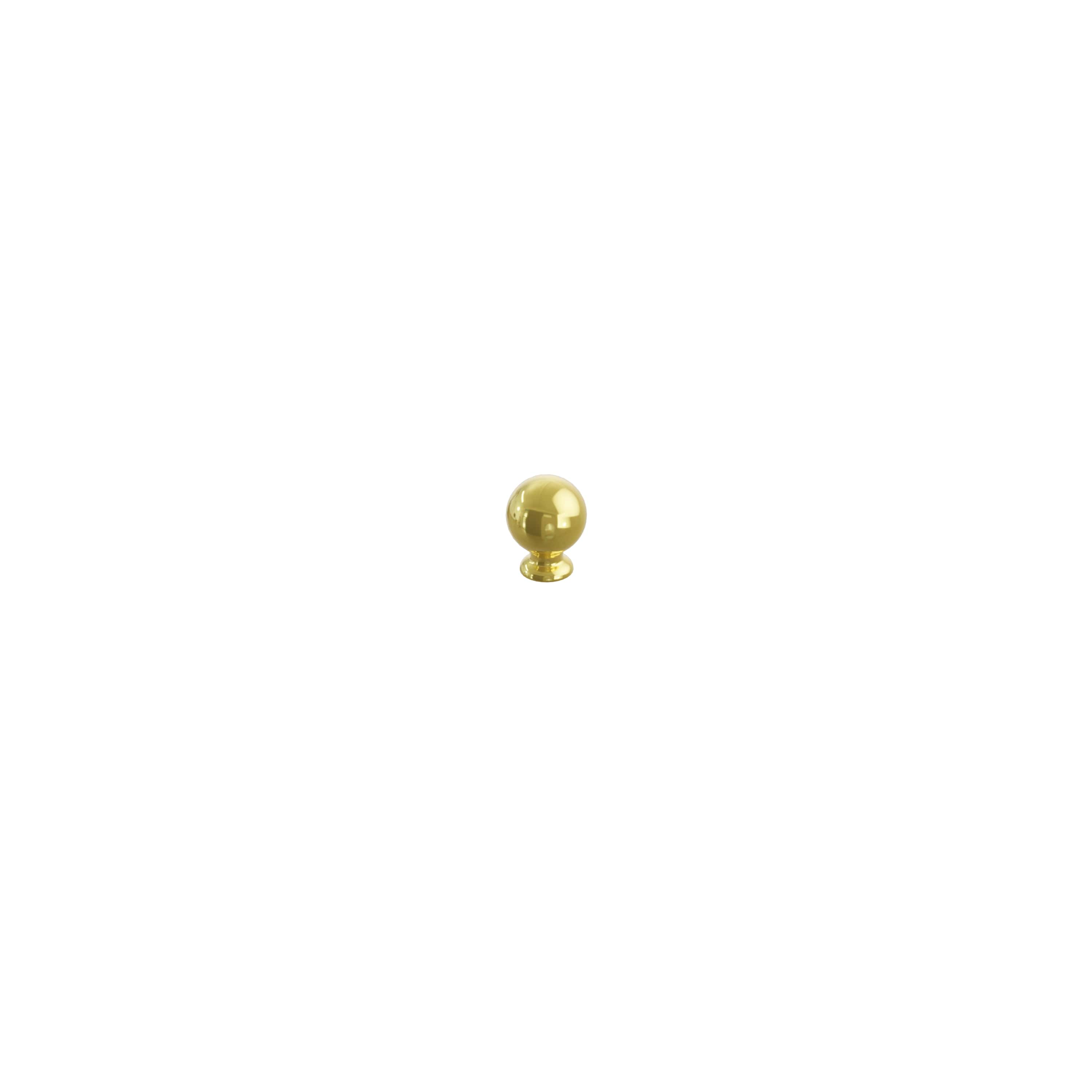 Schaub and Company Avenue, Cabinet Knob, Round, 1", Unlacquered Brass