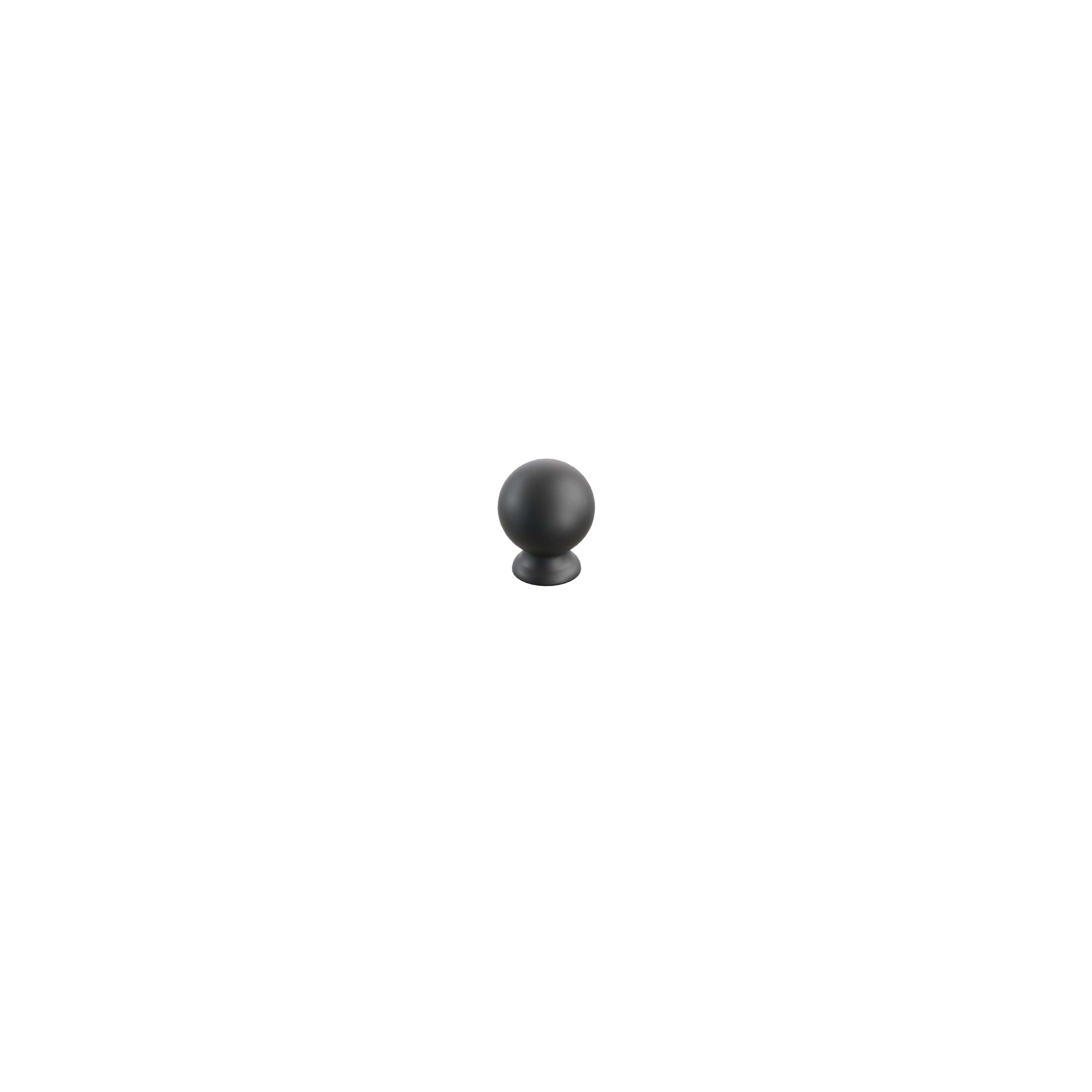 Schaub and Company Avenue, Cabinet Knob, Round, 1-1/4", Matte Black